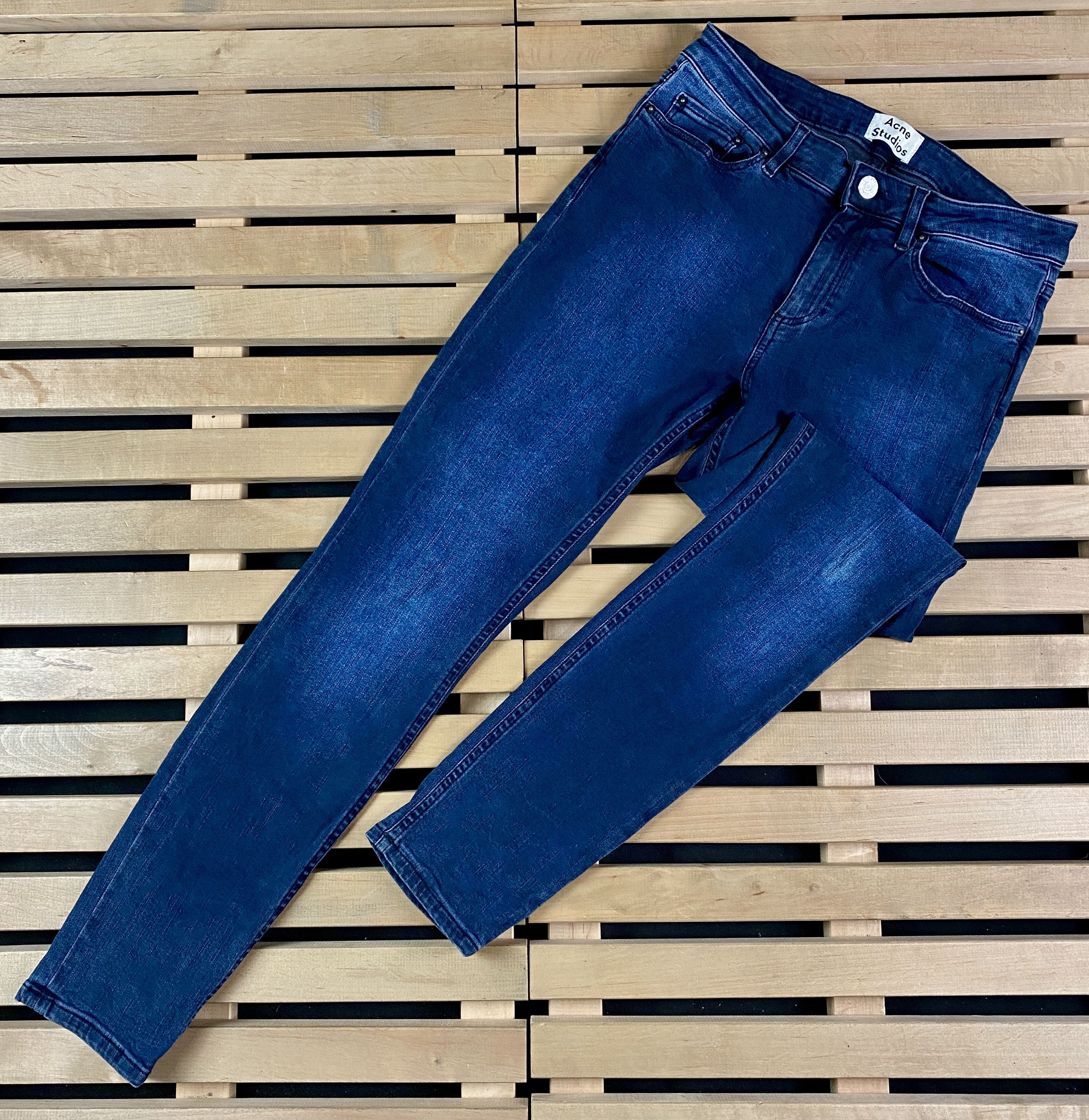 Women's Denim Jeans Pants Acne Studios Size 27/32 Blue