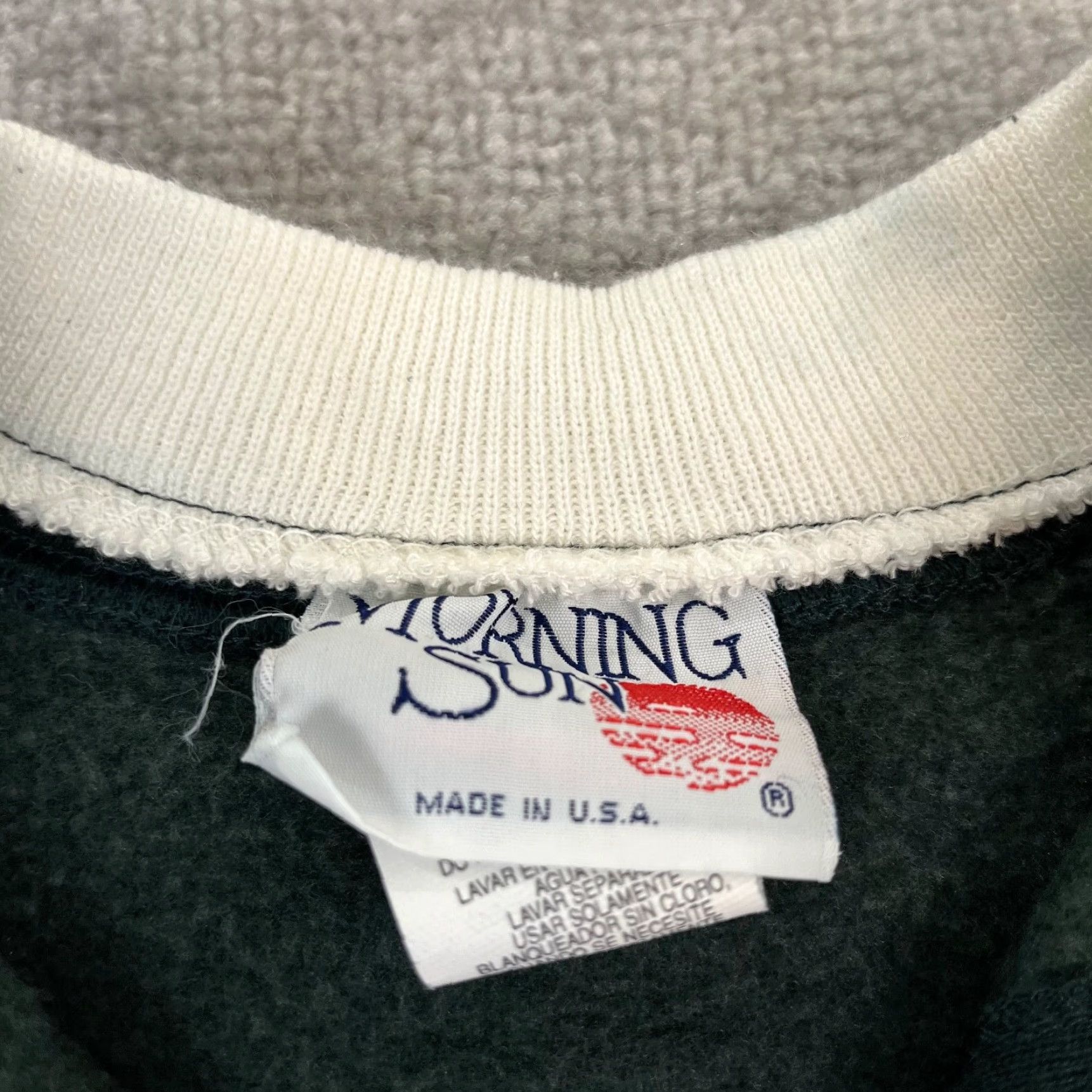 Vintage VINTAGE Morning Sun Cardigan Sweater Women's Large Green Christmas Tree Rabbit Bird Nature Knit Crew Neck Long Sleeve 90s Animals Size L / US 10 / IT 46 - 4 Thumbnail