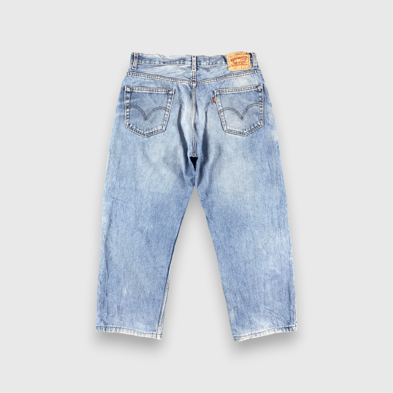 Levi's Vintage Blue Wash Levis 550 Jeans-J2638 Size US 34 / EU 50 - 2 Thumbnail