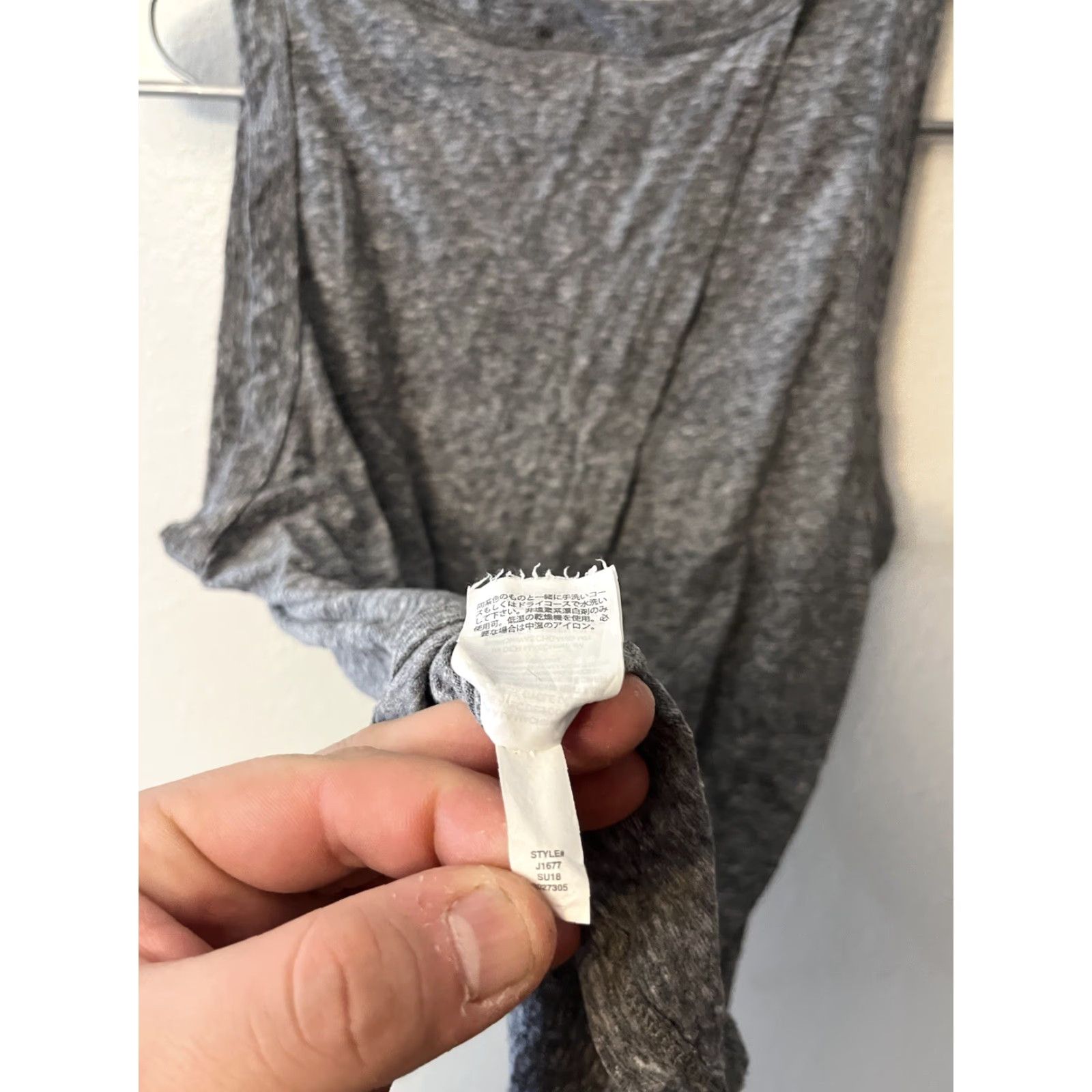 J.Crew J.CREW Gray Tie-Back Tank Top Women Size Small Style J1677 Size S / US 4 / IT 40 - 6 Thumbnail