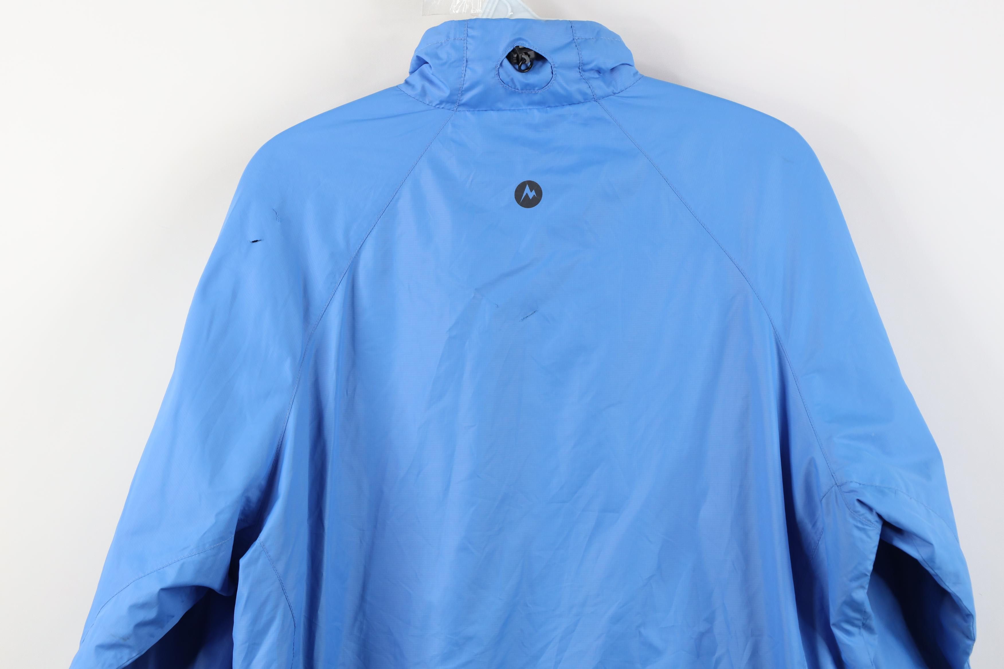 Marmot Vintage Marmot Fleece Lined Windbreaker Jacket Blue Size L / US 10 / IT 46 - 15 Thumbnail