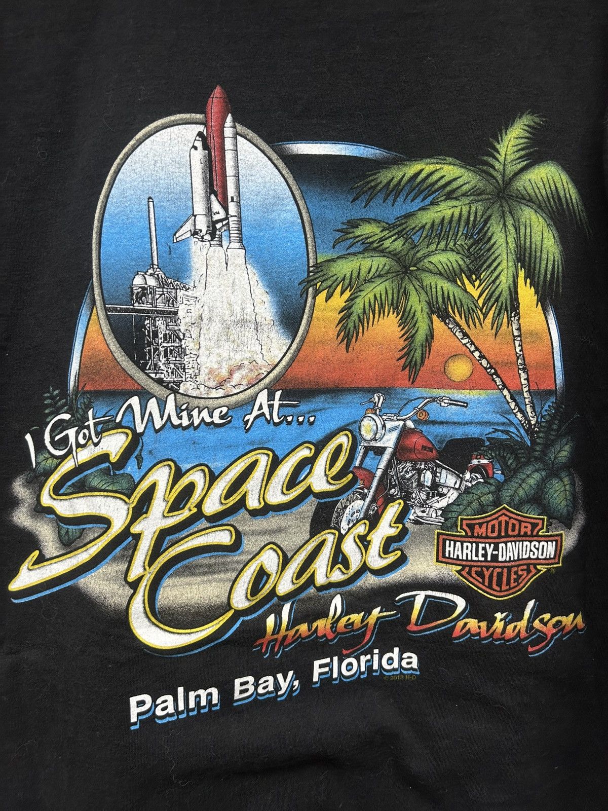 Harley Davidson 09 Harley Davidson Space Coast Life Begins When You Get One Size US XL / EU 56 / 4 - 4 Thumbnail