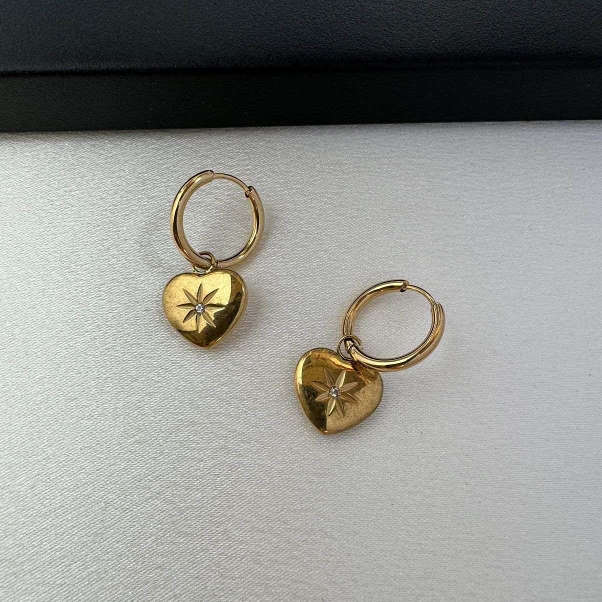 Other Love Heart Dangle Drop Earrings for Women Size ONE SIZE - 2 Thumbnail