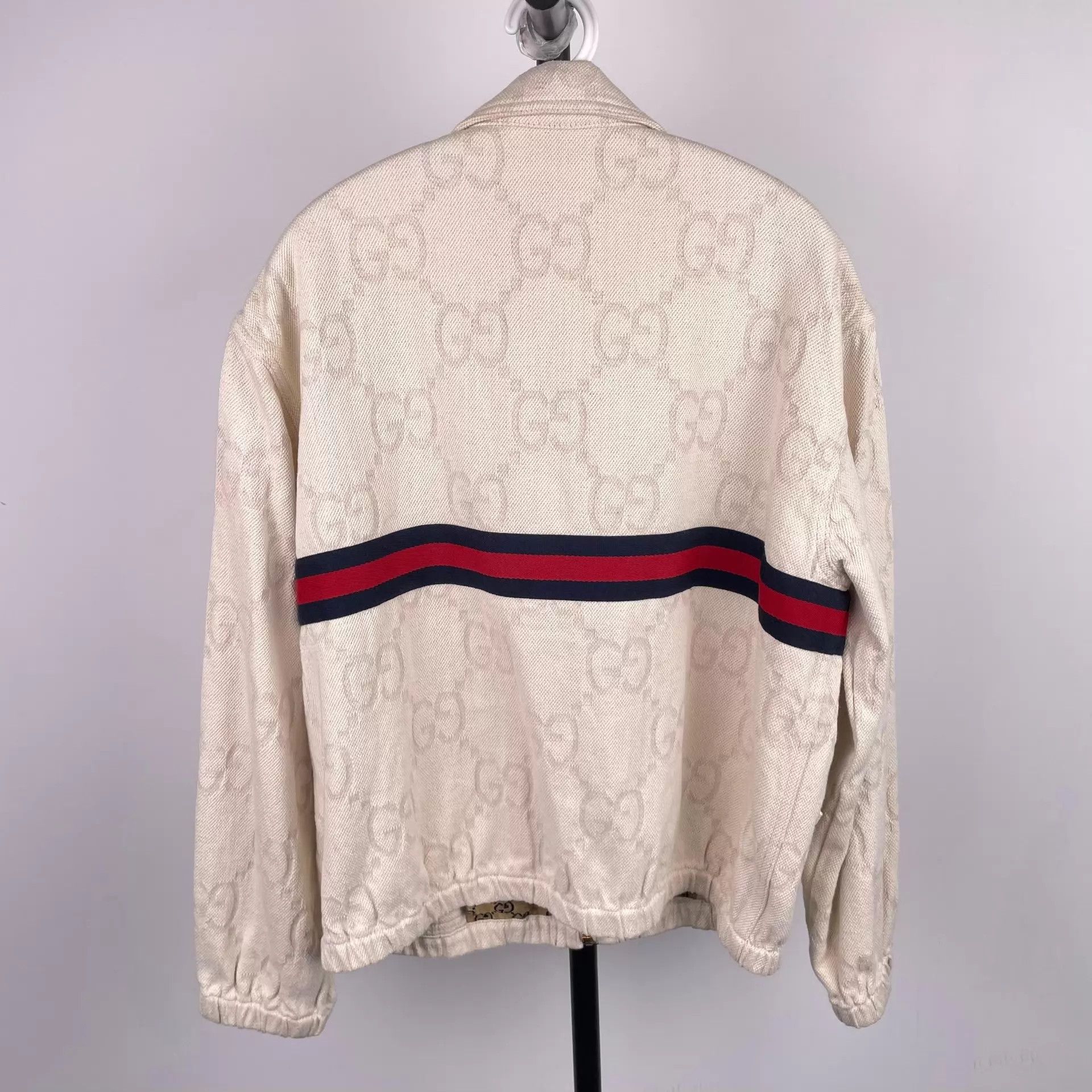Gucci Gucci Canvas All-Over Print White Jacket Size 48 Size US M / EU 48-50 / 2 - 2 Thumbnail
