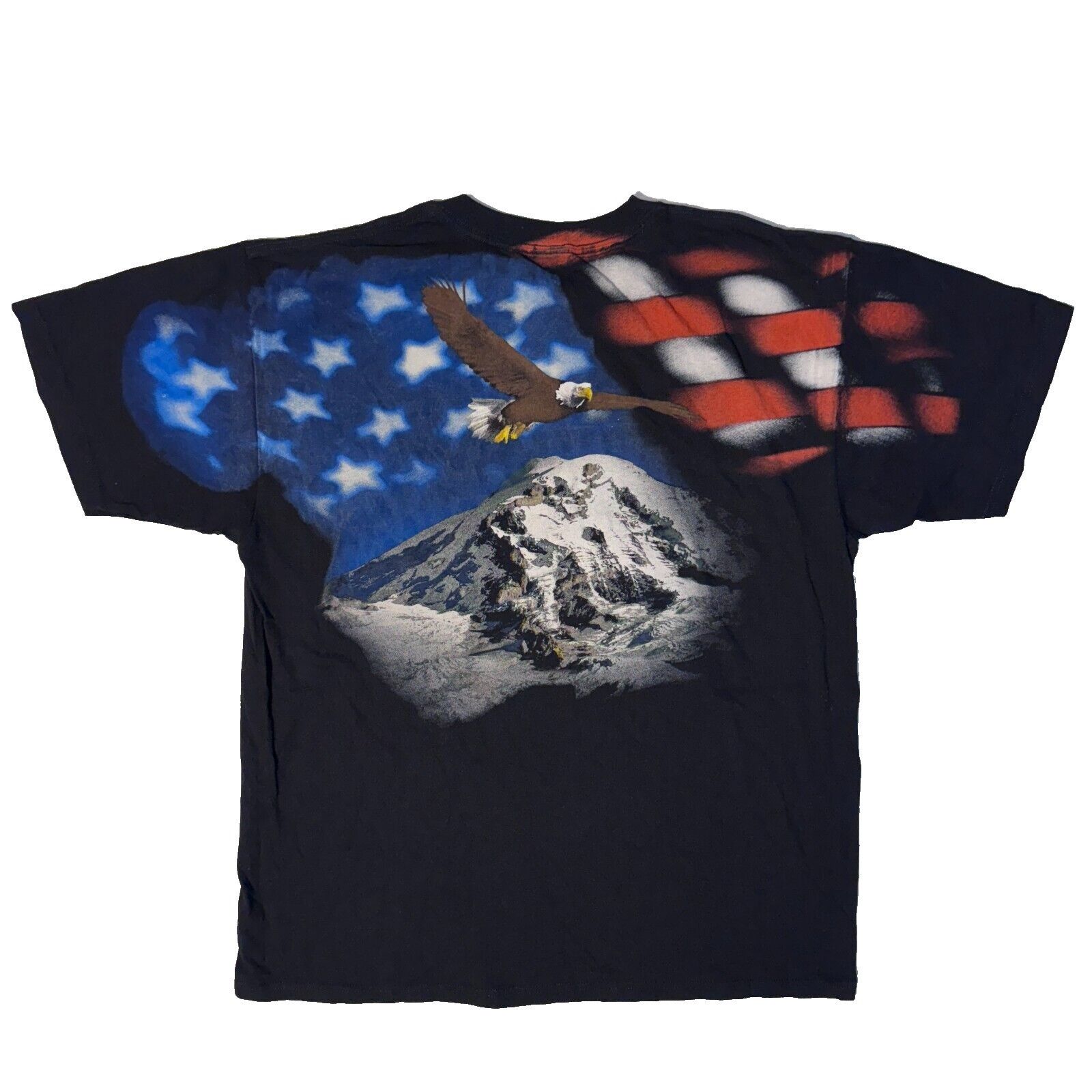 Liquid Blue Liquid Blue AOP American Eagle USA Patriotic TShirt Mens XL Size US XL / EU 56 / 4 - 4 Thumbnail