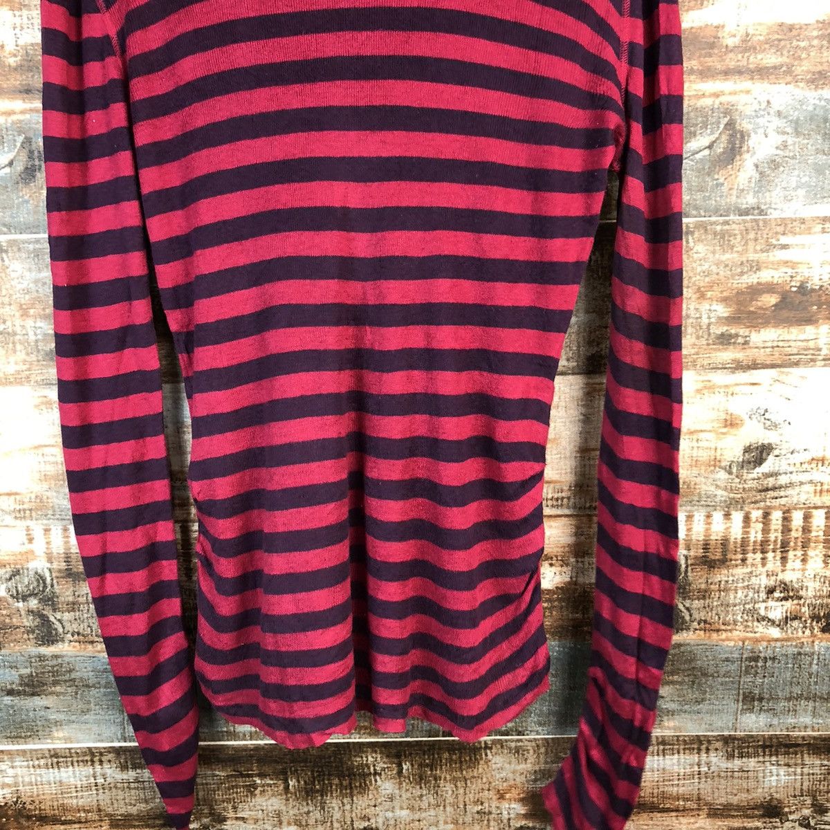 Solid & Striped DL Civilise Stripe Red like kurt cobain Knitwear #C595 Size M / US 6-8 / IT 42-44 - 6 Thumbnail