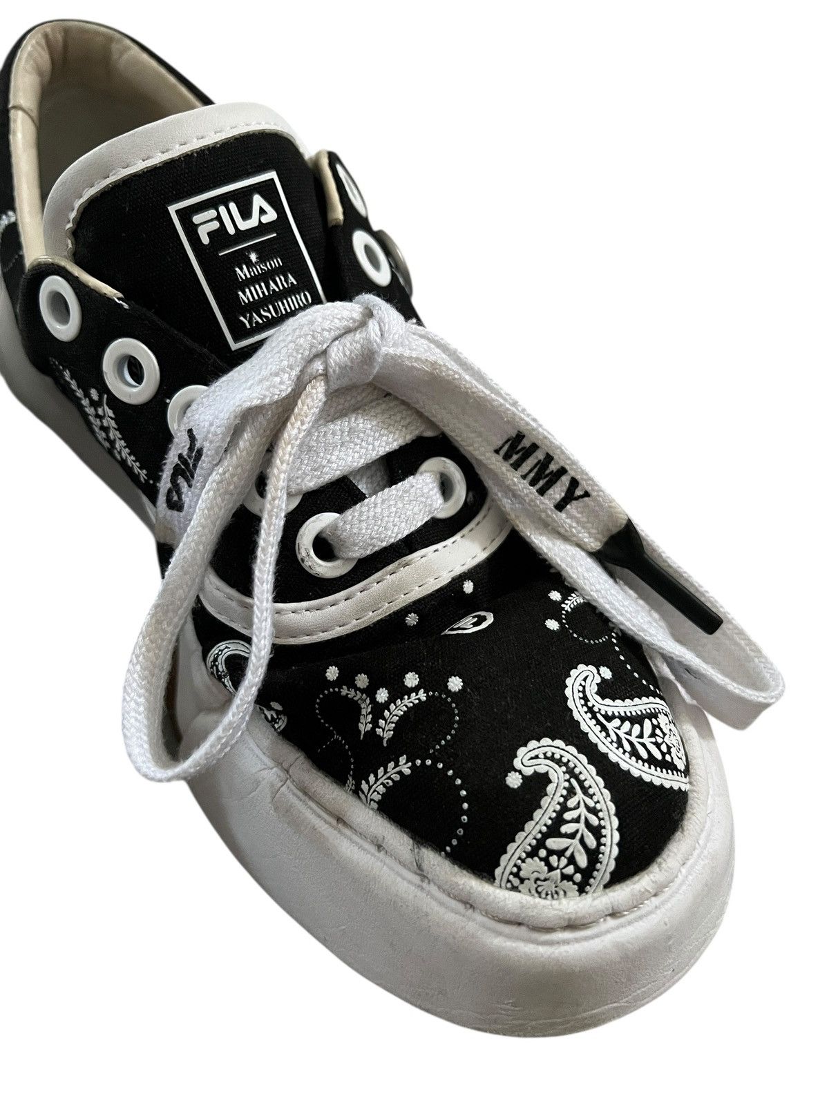 Fila × Maison MIHARA YASUHIRO Fila Fusion x Miharayasuhiro Paisley Sneakers Size US 7 / IT 37 - 2 Thumbnail