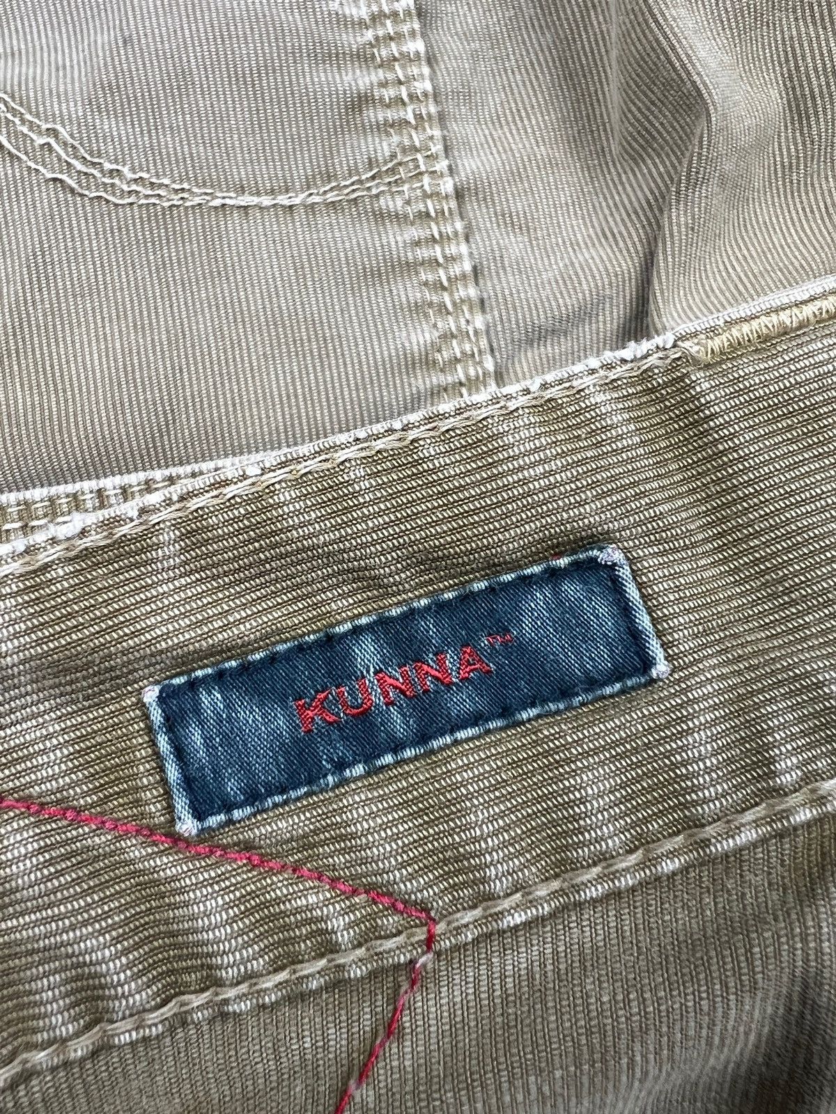If Six Was Nine × Japanese Brand × Le Grande Bleu (L.G.B.) Kunna 🇯🇵 Sample Distressed Flare Corduroy Bush Pants Size US 32 / EU 48 - 12 Thumbnail