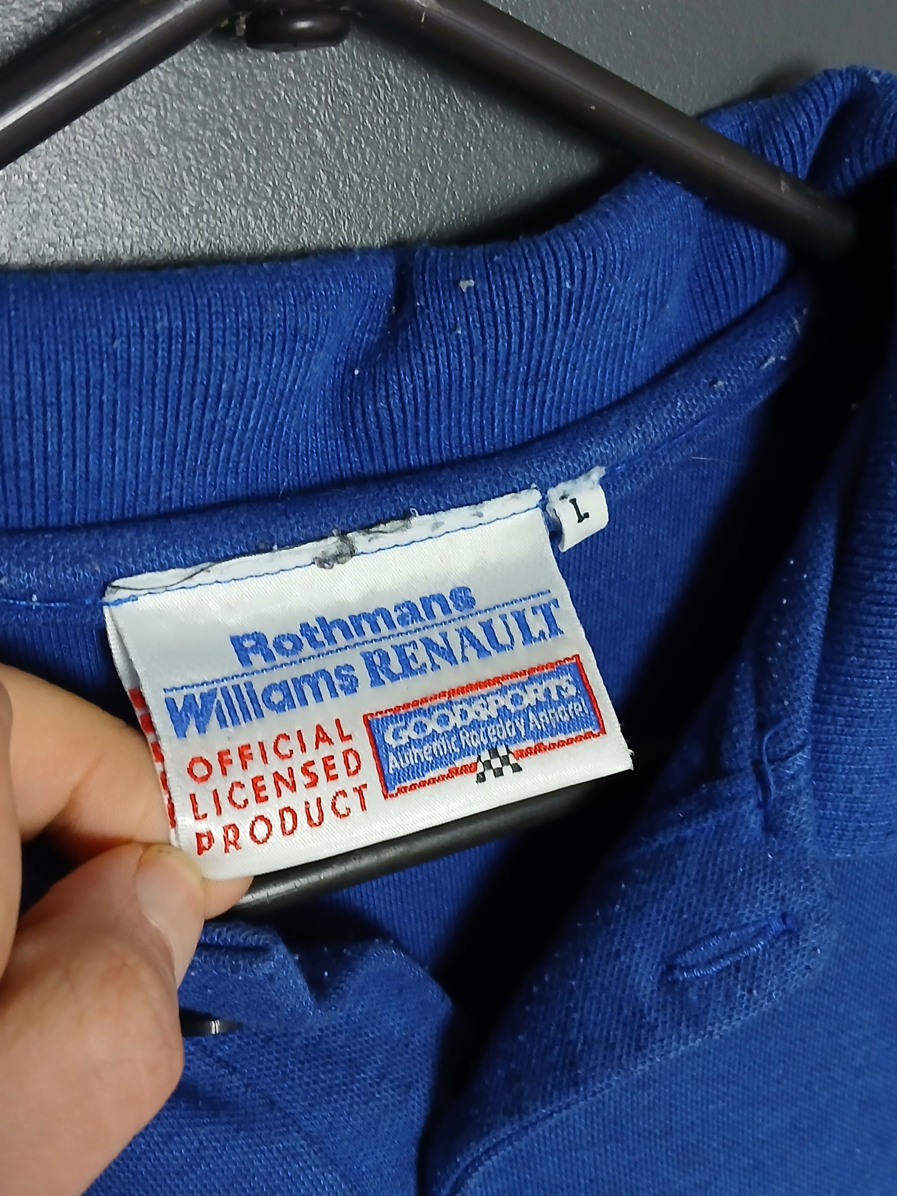 Formula 1 × Vintage Vintage Rothmans Williams Renault F1 Racing T-Shirt Size US L / EU 52-54 / 3 - 7 Thumbnail