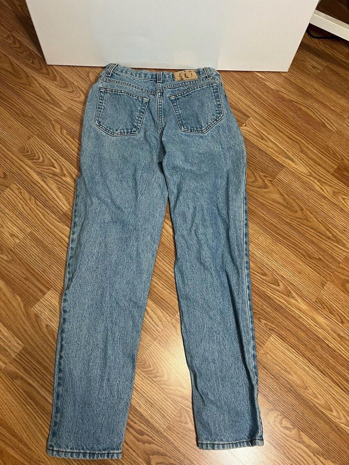 Designer Vintage 80s Moda Intl Jeans Womens 8 Stretch Blue Denim USA Size 25" / US 0 / IT 36 - 3 Thumbnail