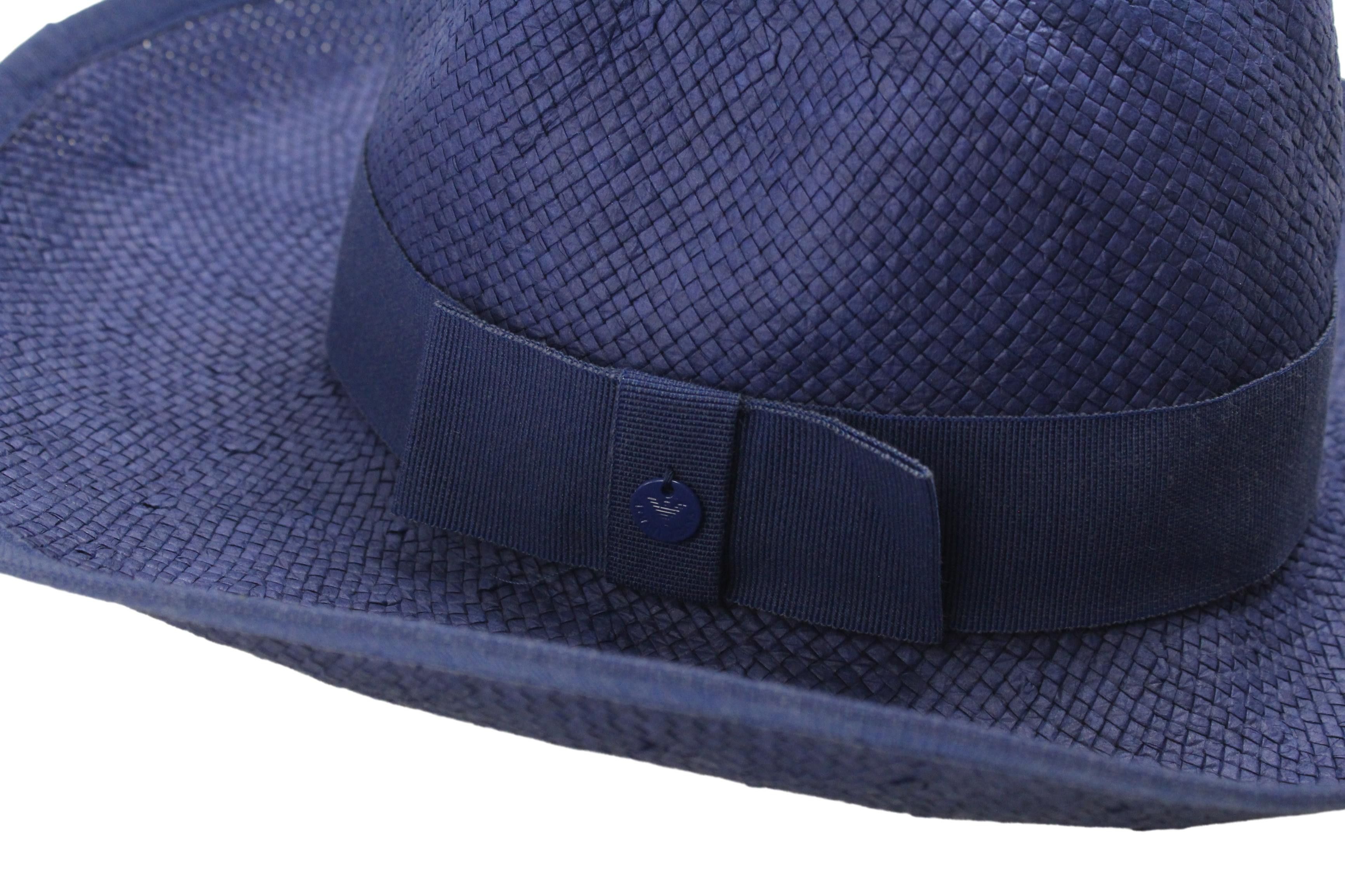 Armani ARMANI JEANS C5453 Hat Women's ONE SIZE Ribbon Casual Blue Size ONE SIZE - 6 Thumbnail