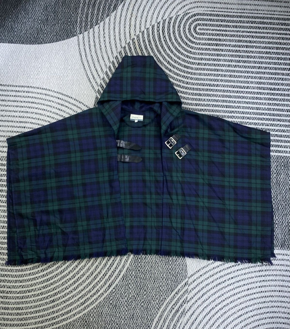 O'Neill Vtg O’neill Of Dublin Wool Plaid Tartan Hooded Cape Jacket Size US XL / EU 56 / 4 - 5 Thumbnail