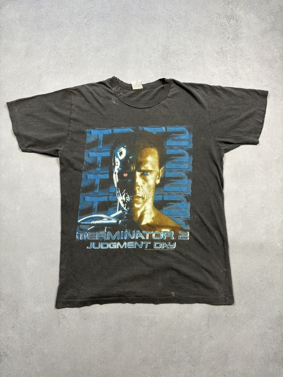 Vintage Vintage 1991 Terminator 2 Judgment Day Movie T-Shirt Movie Size US L / EU 52-54 / 3 - 1 Thumbnail