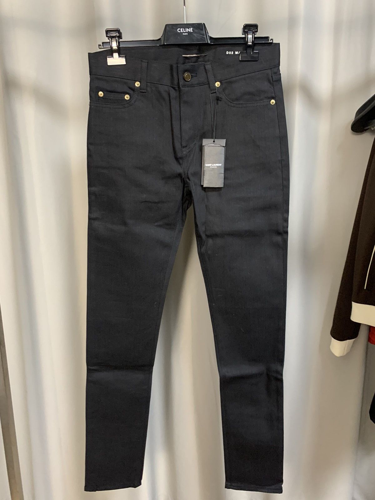 Saint Laurent Paris Saint Laurent 2016FW D02 black denim Size US 29 - 1 Thumbnail