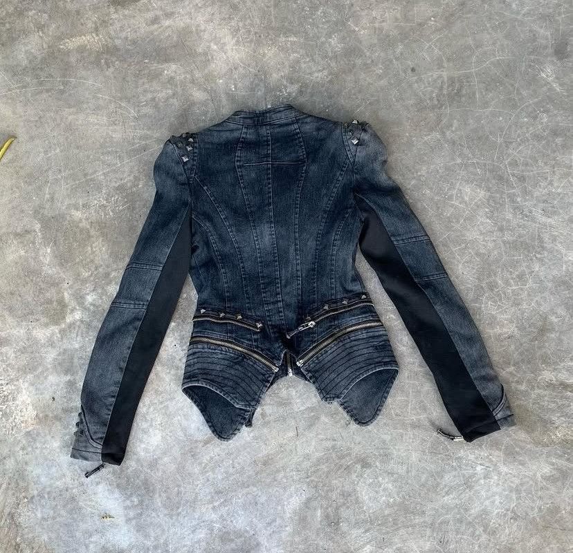 Le Grande Bleu (L.G.B.) Shalang Vintage Gray Punk Avant Garde Jacket Y2k Size US XS / EU 42 / 0 - 2 Thumbnail