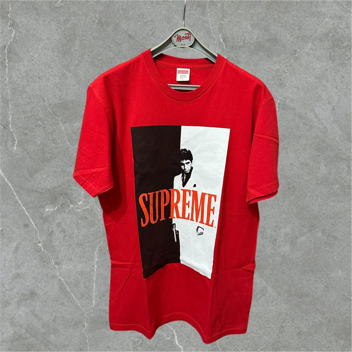 Supreme Supreme Scarface Split Tee Red Size US L / EU 52-54 / 3 - 4 Thumbnail