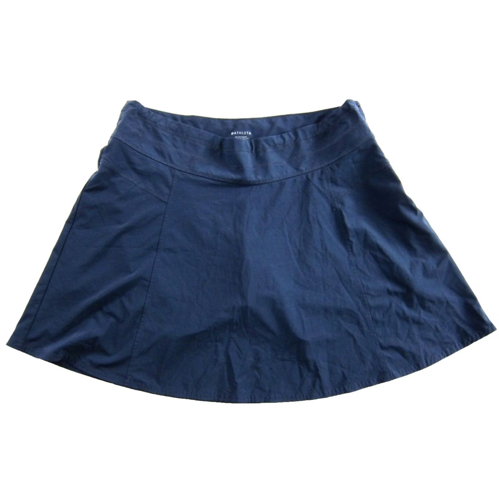 Athleta Athleta Blue Stretch Zip Pocket Shorts Lined Skort Skirt All Day Golf 16 Women XS-Adult? Size 38" / US 16 / IT 52 - 2 Thumbnail
