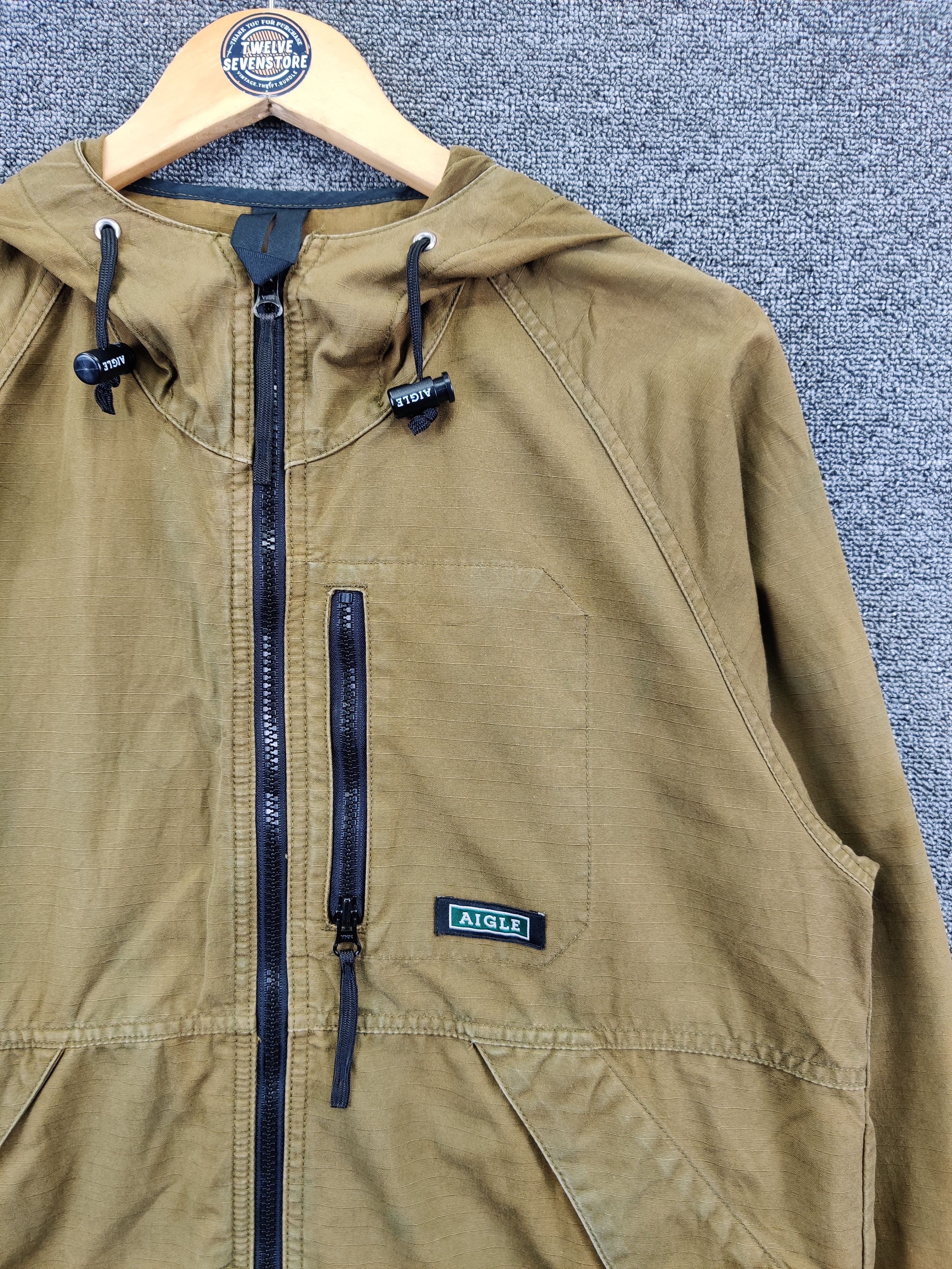 Aigle Vintage Aigle Zipper Parka Jacket For Kids Size US M / EU 48-50 / 2 - 7 Thumbnail