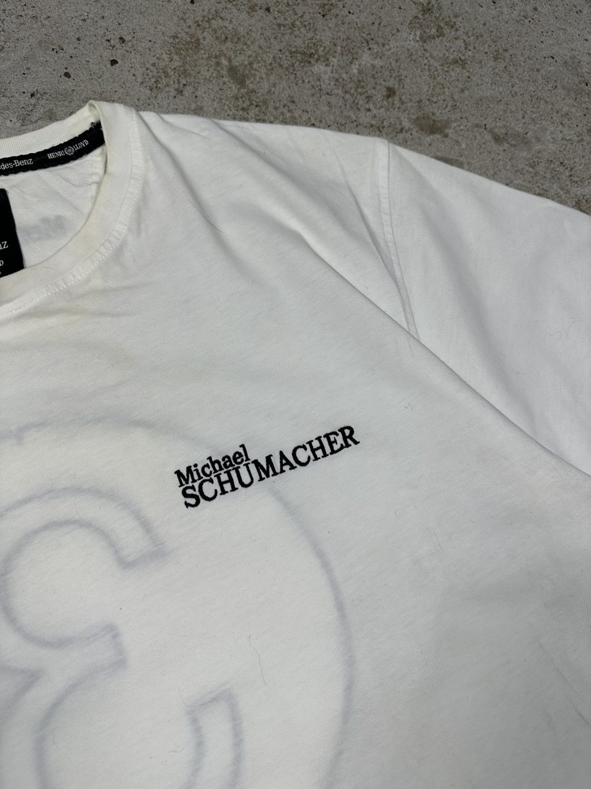 Formula 1 × Mercedes-Benz Mercedes Benz Michael Schumacher White Racing F1 Tee Size US L / EU 52-54 / 3 - 6 Thumbnail