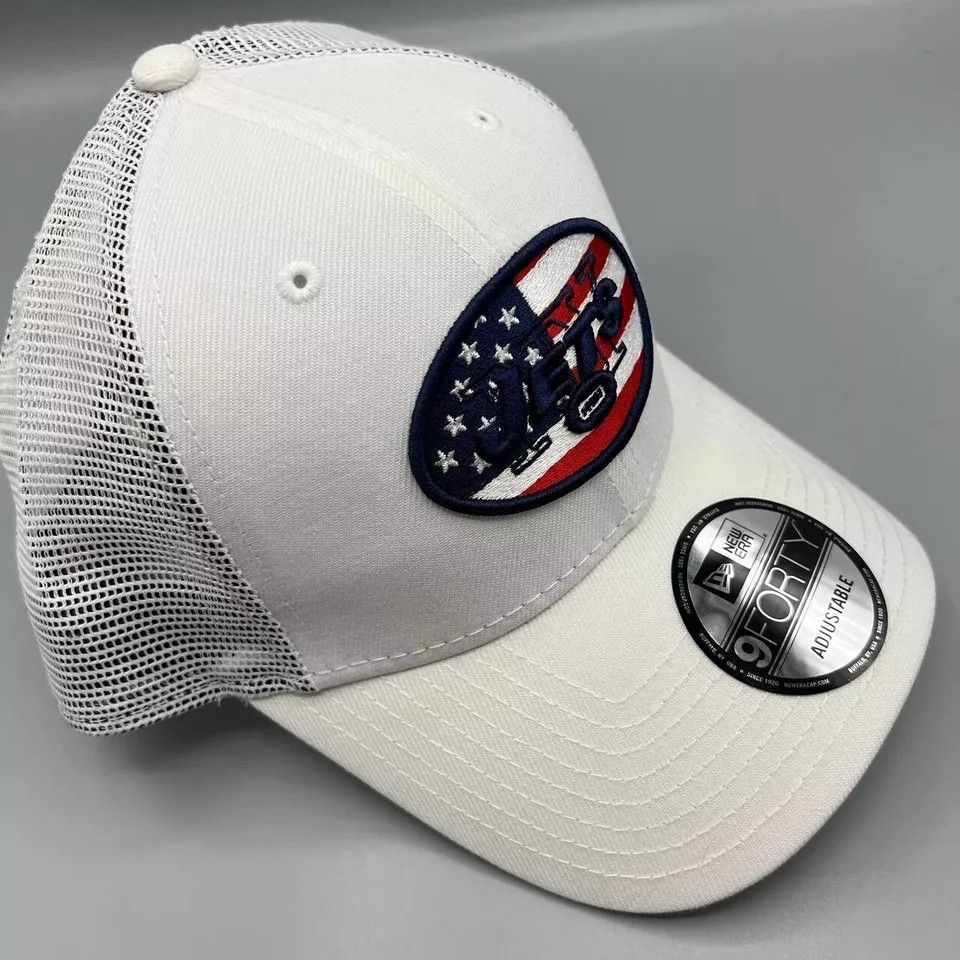 New Era New York Jets Trucker Hat Men 9Forty New Era Snap Back Cap Size ONE SIZE - 3 Thumbnail