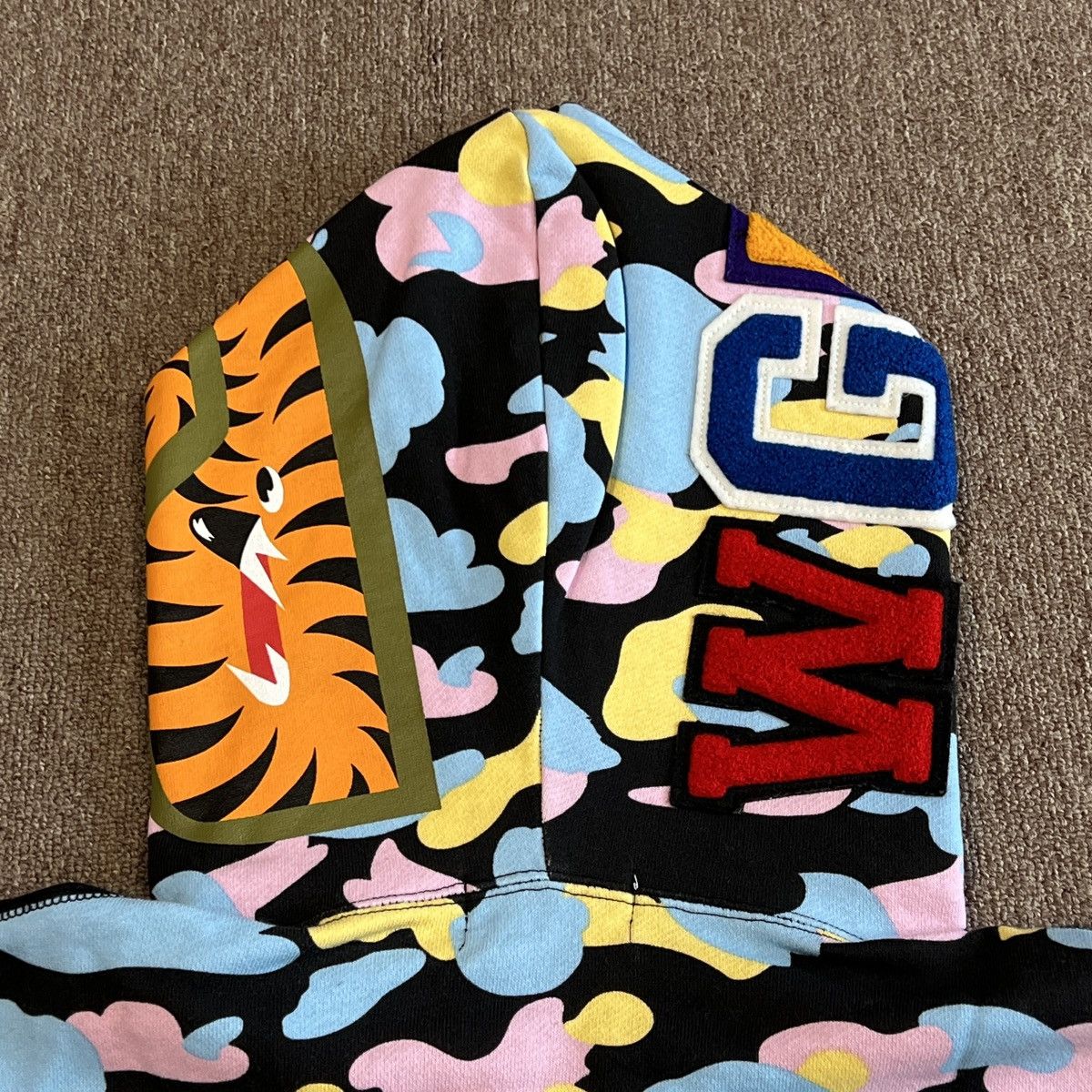 Bape New Multi Camo Shark Relaxed Full Zip Hoodie Size US M / EU 48-50 / 2 - 5 Thumbnail