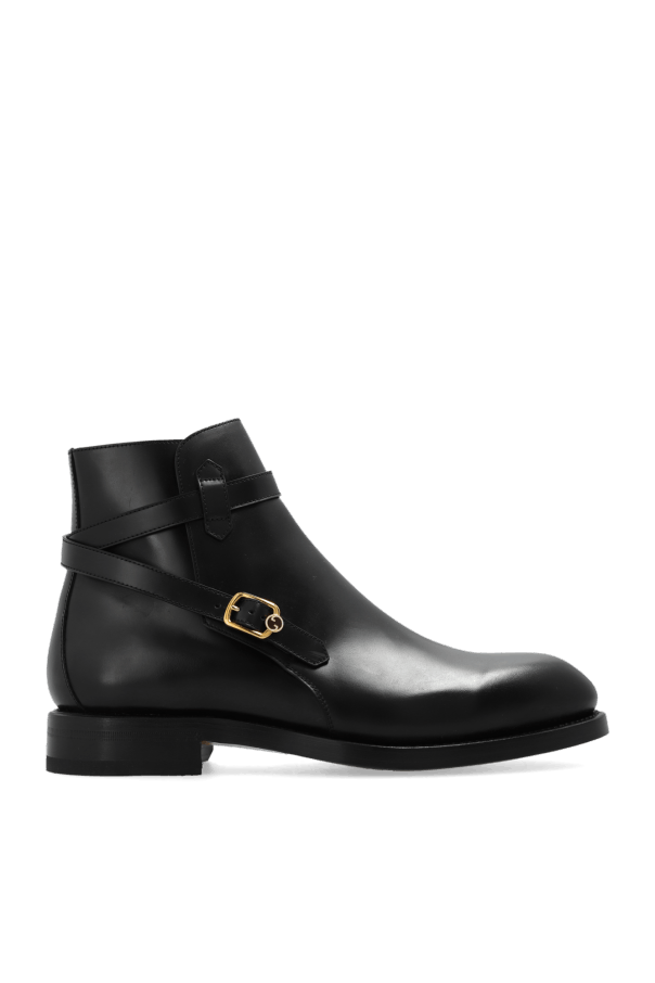 Gucci o1mt1gz0225 Ankle Boots With Buckle in Black Size US 9 / EU 42 - 1 Thumbnail