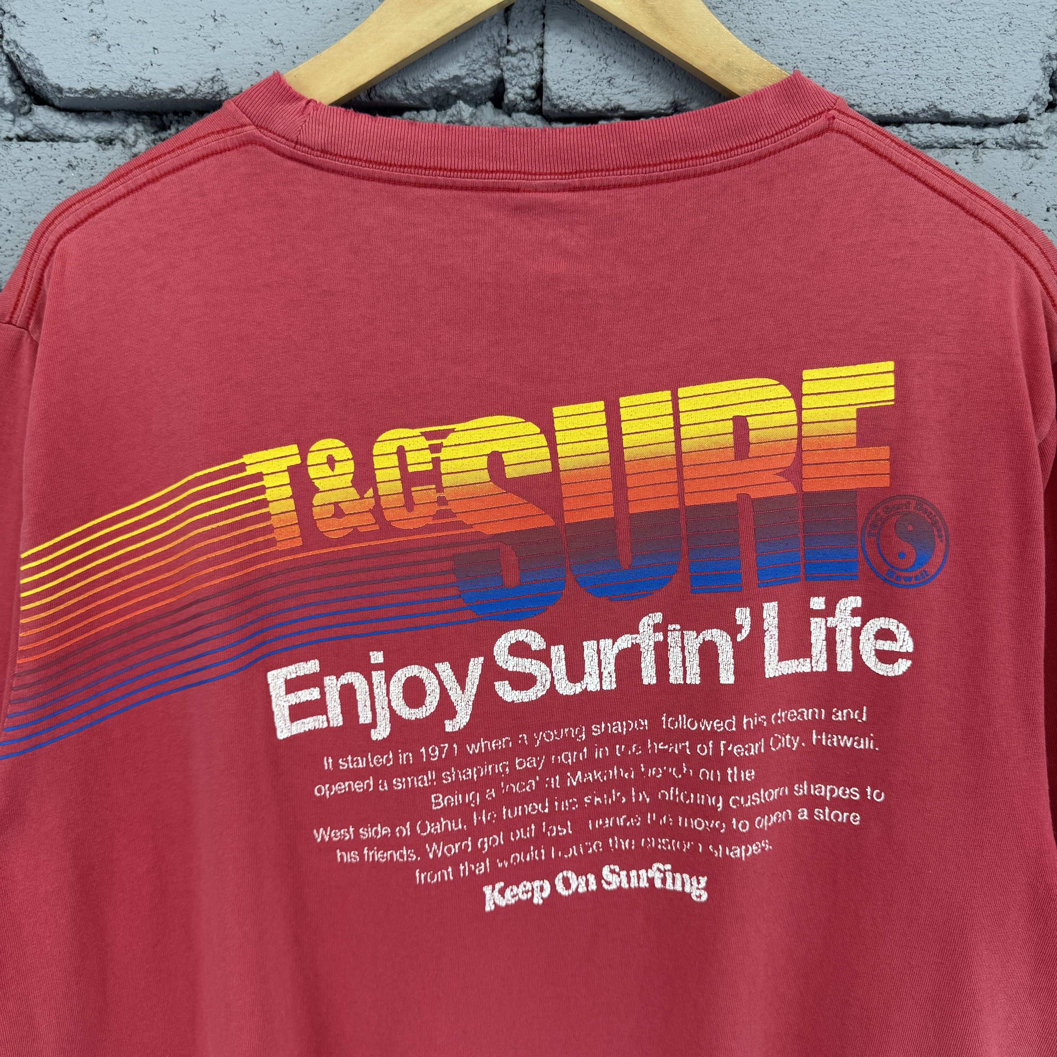 Vintage Vintage T&C Surf Designs Promo Sunfaded Tshirt Size US XL / EU 56 / 4 - 9 Thumbnail