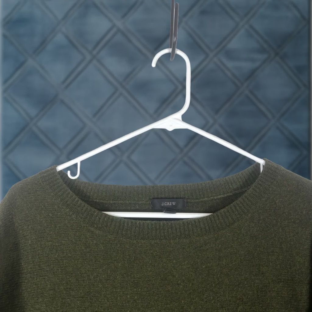 J.Crew J.CREW Wool Blend Sweater Womens Small Green Front Tie Long Sleeve Tunic Casual Size S / US 4 / IT 40 - 1 Thumbnail