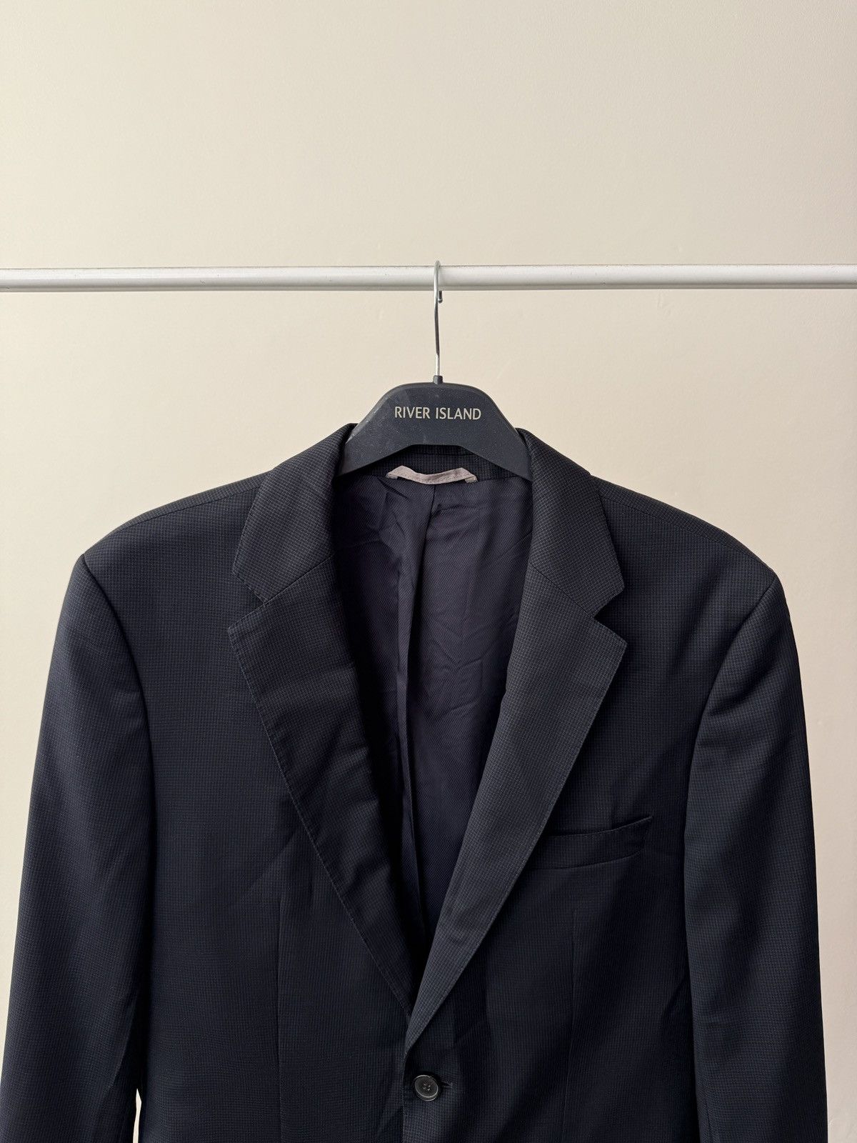 Hugo Boss Vintage Hugo Boss Two Piece Suit Navy Reda Super 110 Wool Size 48R - 5 Thumbnail