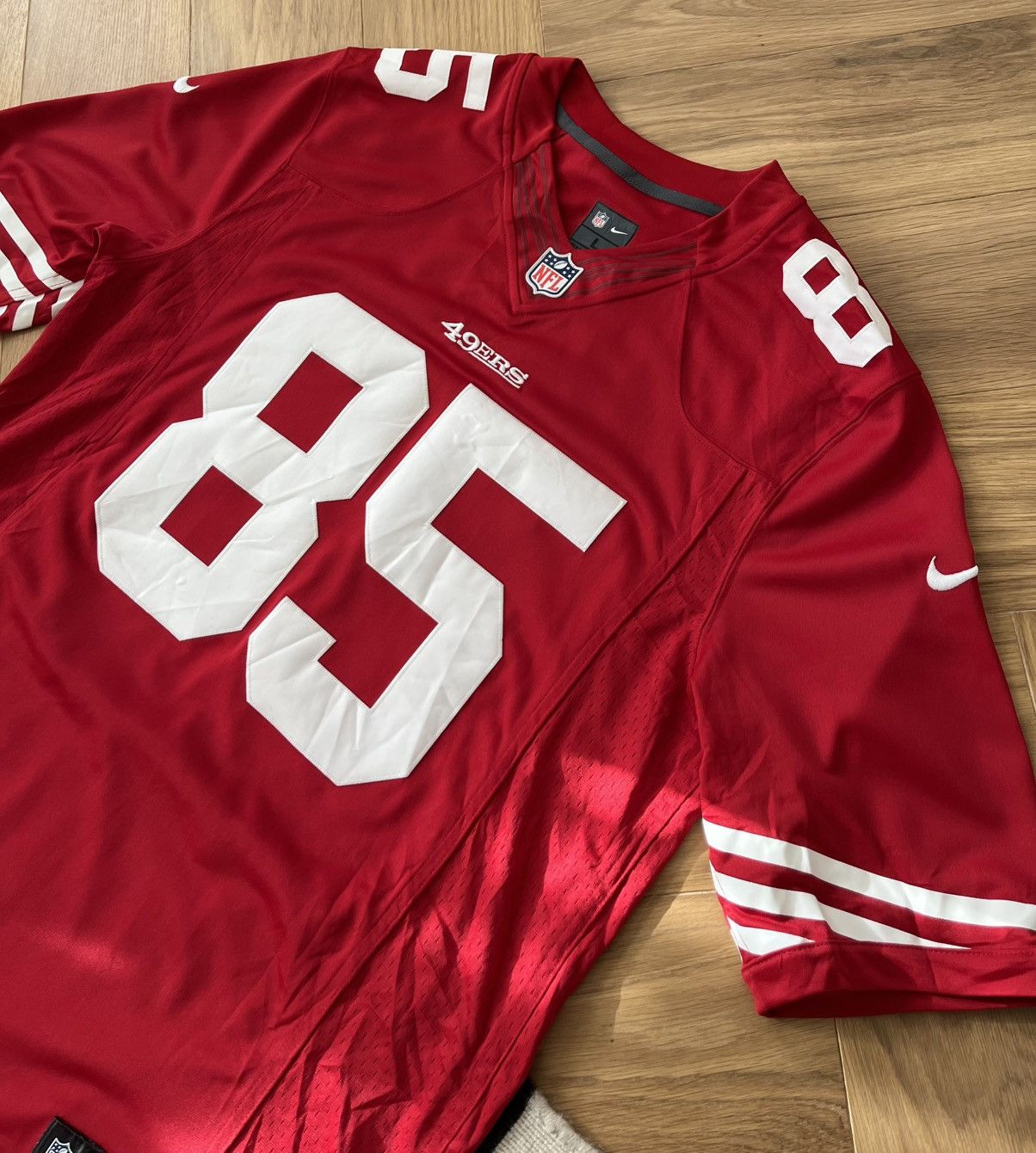 Nike Nike NFL San Francisco 49ers Vernon Davis 85 Jersey Mens L Size US L / EU 52-54 / 3 - 3 Thumbnail