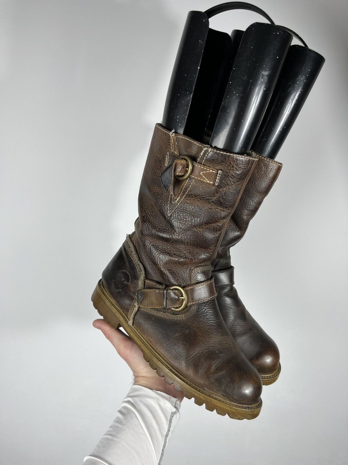 Other Avant Garde Distressed Leather Biker Boots EU 41 Brown Size US 8 / EU 41 - 11 Thumbnail