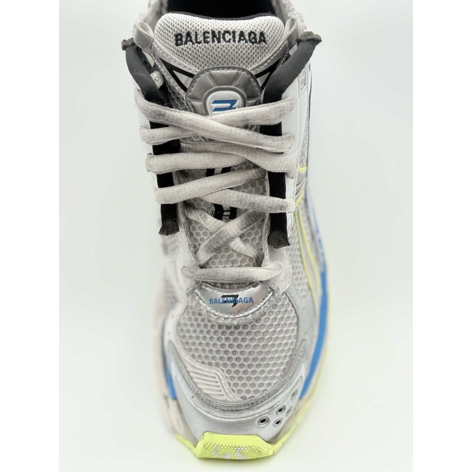 Balenciaga Balenciaga Runner ' White Yellow Blue ' EXCELLENT CONDITION! Size US 12 / EU 45 - 11 Thumbnail