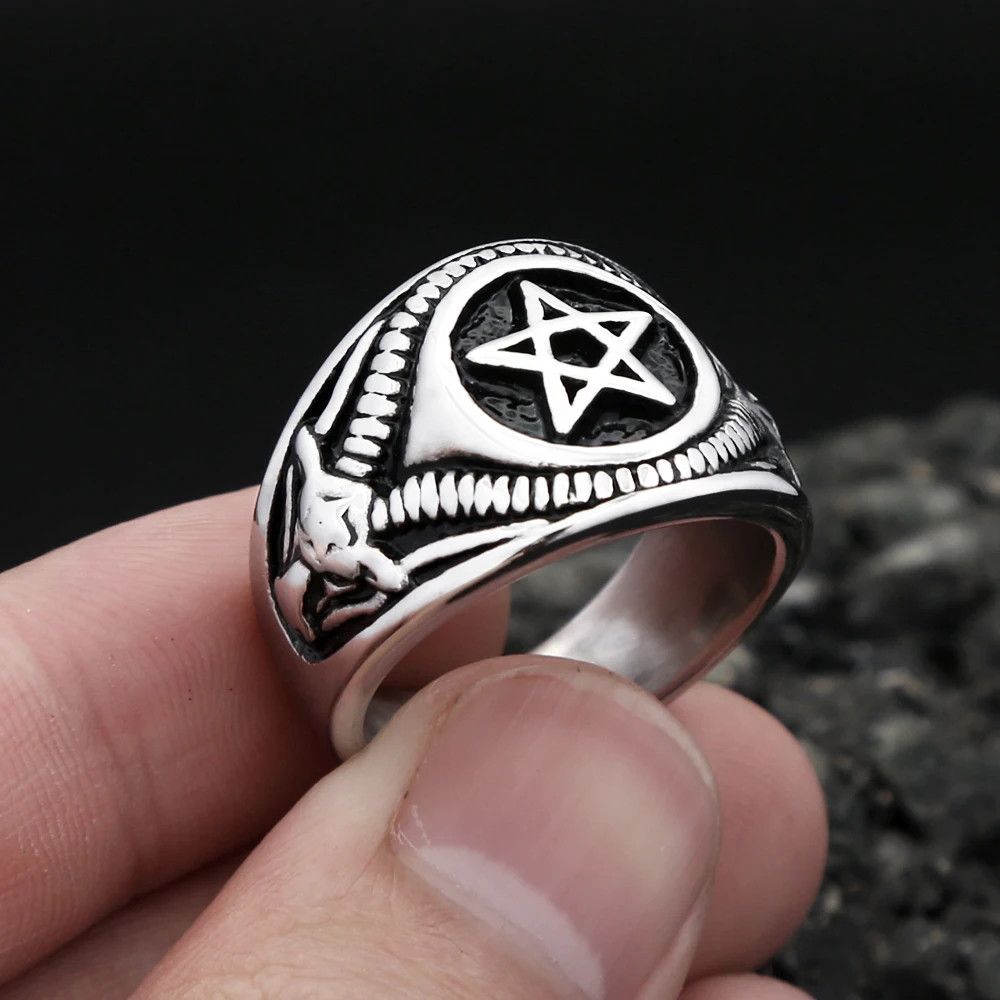 Jewelry Pentagram Ring Size ONE SIZE - 2 Thumbnail