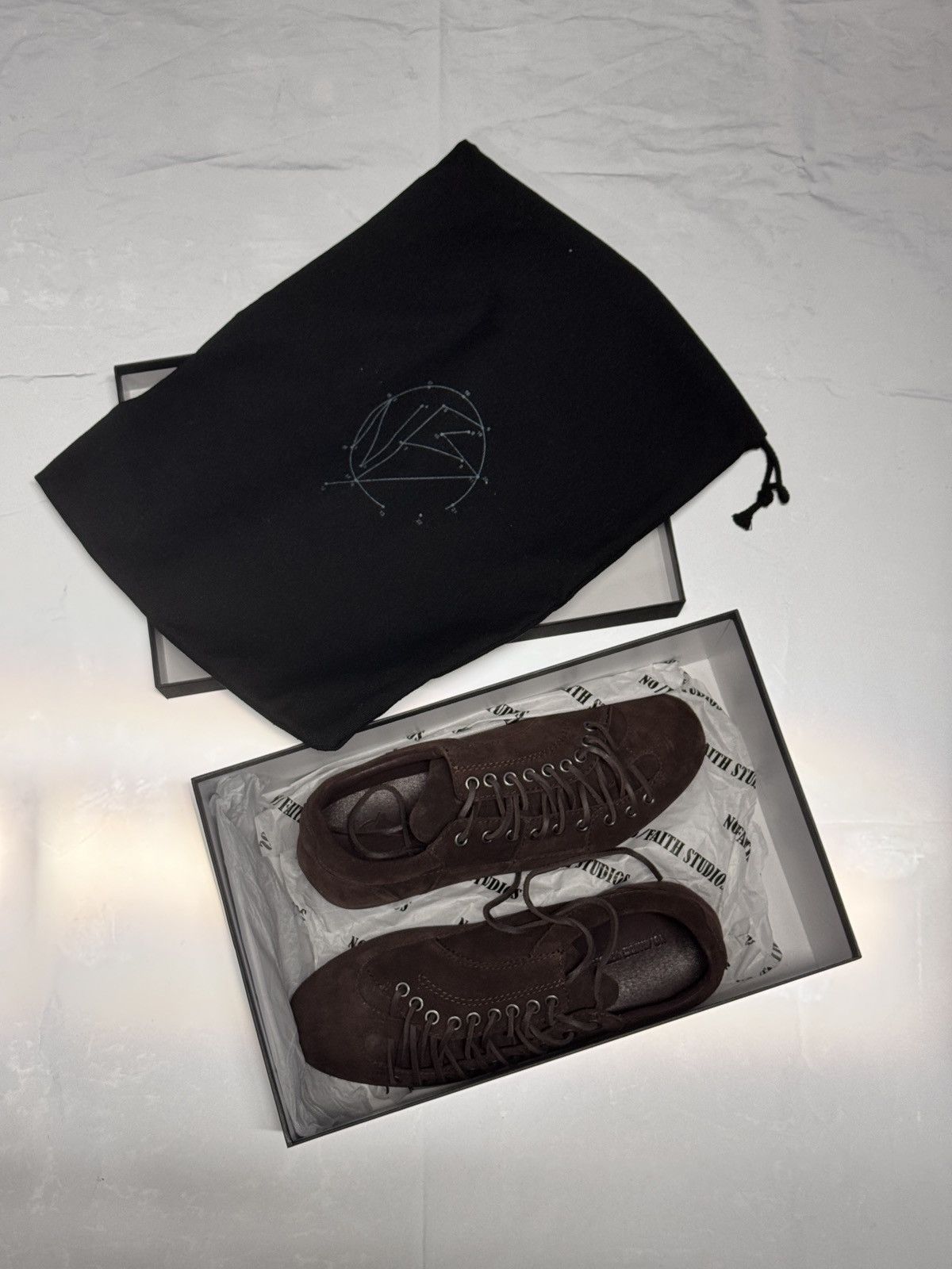 No Faith Studios no/faith studios football sneaker suede brown Size US 7.5 / EU 40-41 - 4 Thumbnail