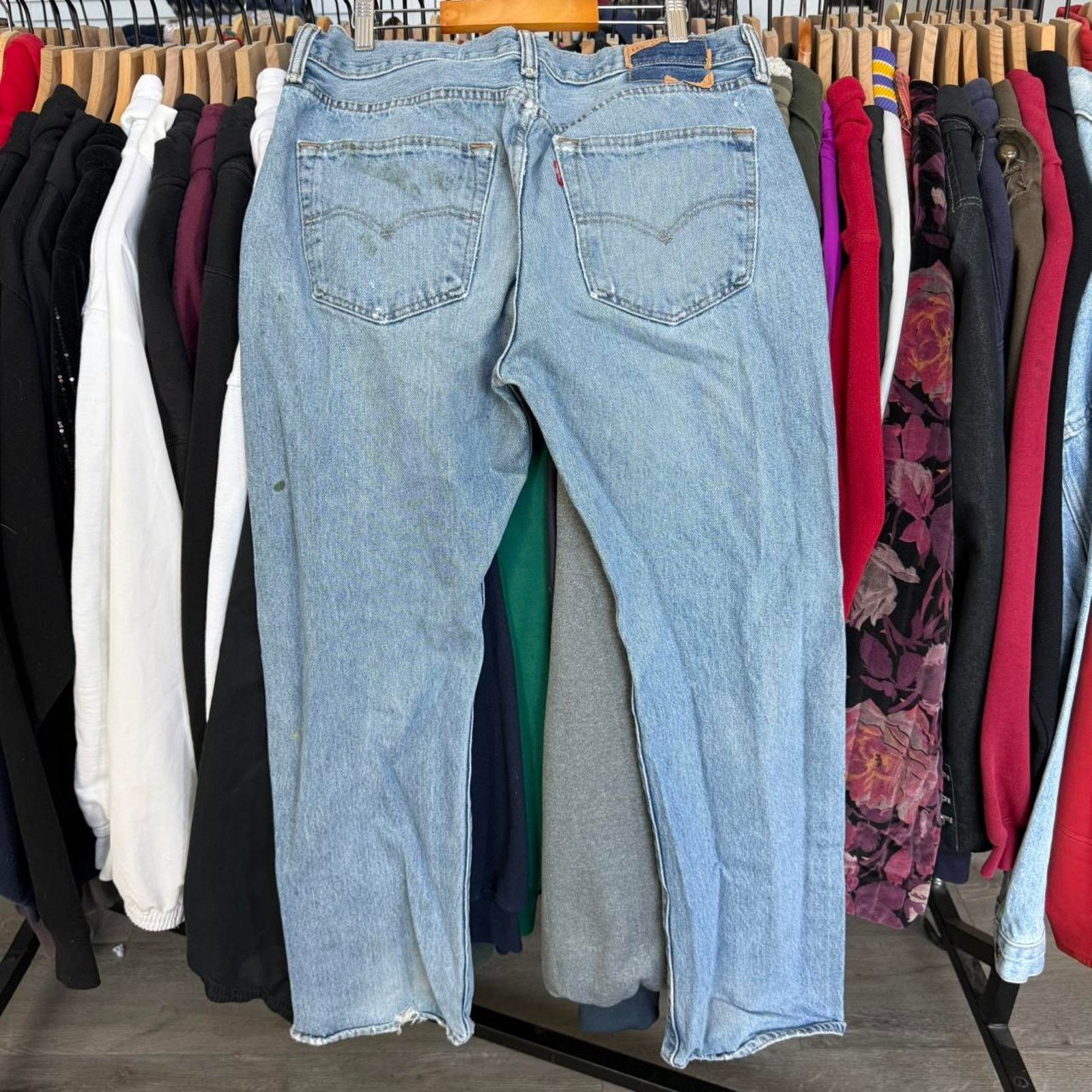 Levi's Vintage 80s or 90s Levis 501 Jeans Perfectly Distressed Size US 34 / EU 50 - 3 Thumbnail