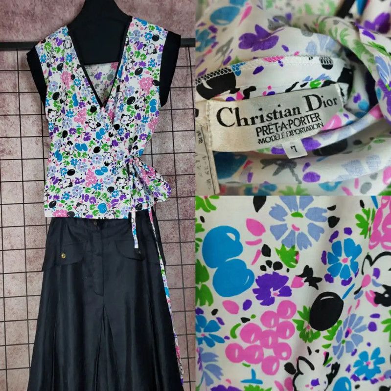 Dior Dior Floral Print Summer T-Shirt for Women 0089 Size S / US 4 / IT 40 - 1 Thumbnail