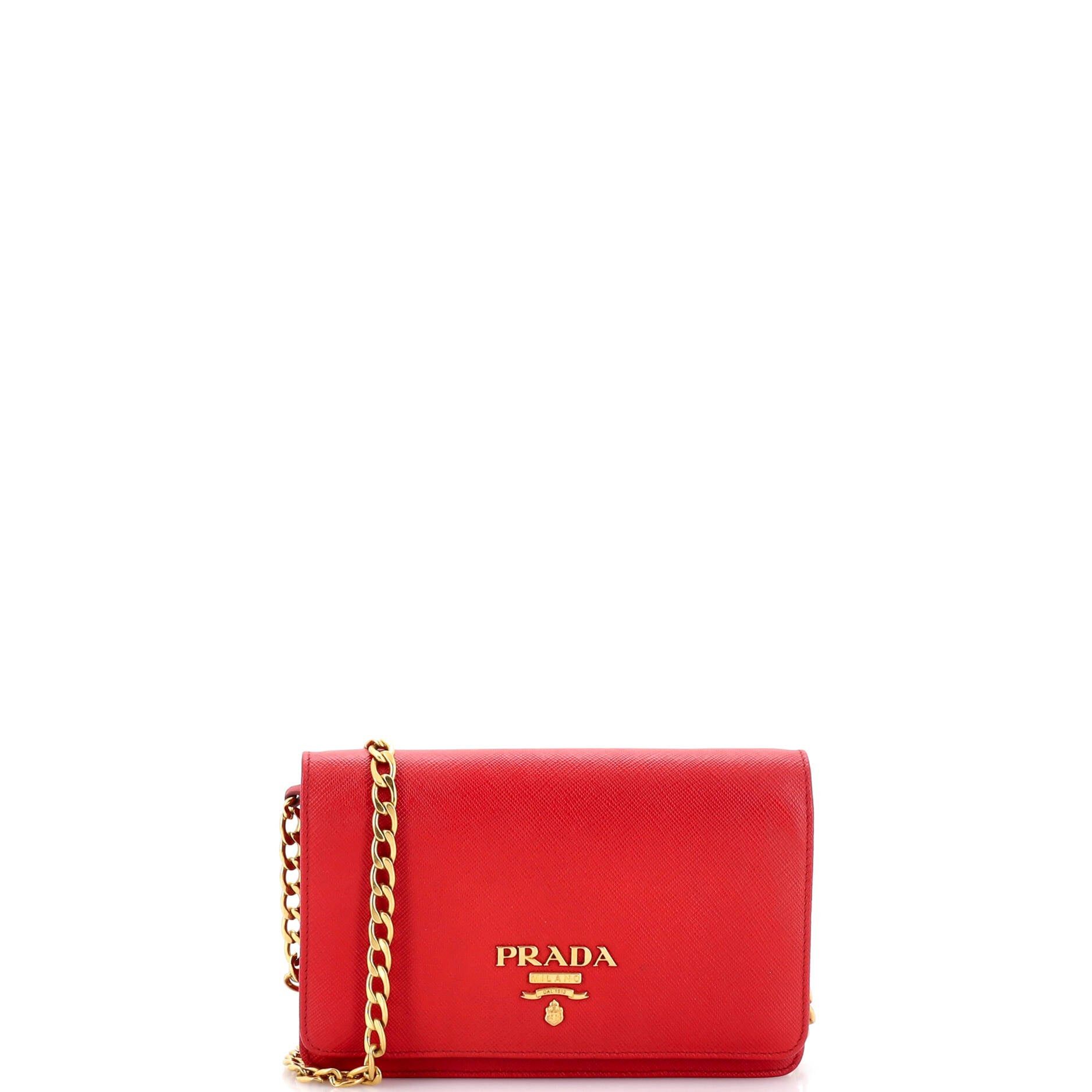 Prada Chain Wallet Crossbody Size ONE SIZE - 1 Thumbnail