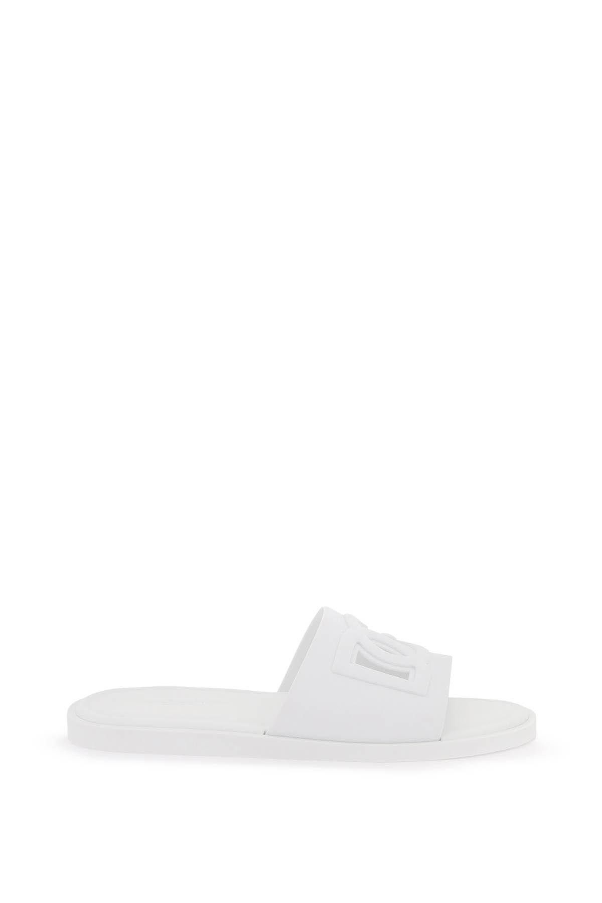 image of Dolce Gabbana Dg Rubber Slides Size Eu 42 For Men in White