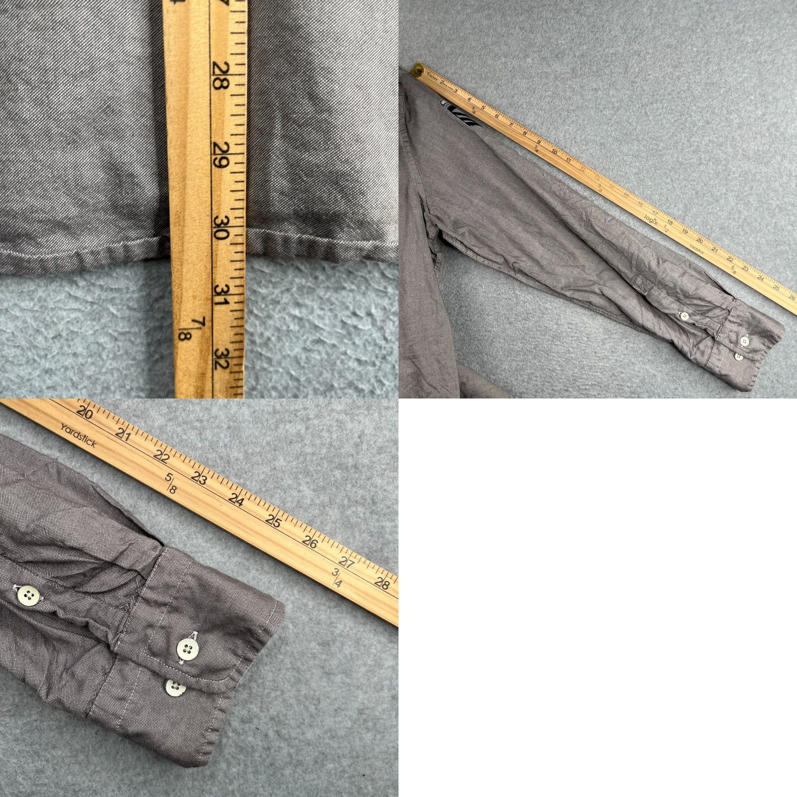 Express Express Shirt L Gray Embroidered Griffin Logo Roll Tab Button-Up Long Sleeve / Express Long Sleeve Button Up Shirt L Gray Embroidered Griffin Logo Size US L / EU 52-54 / 3 - 9 Thumbnail