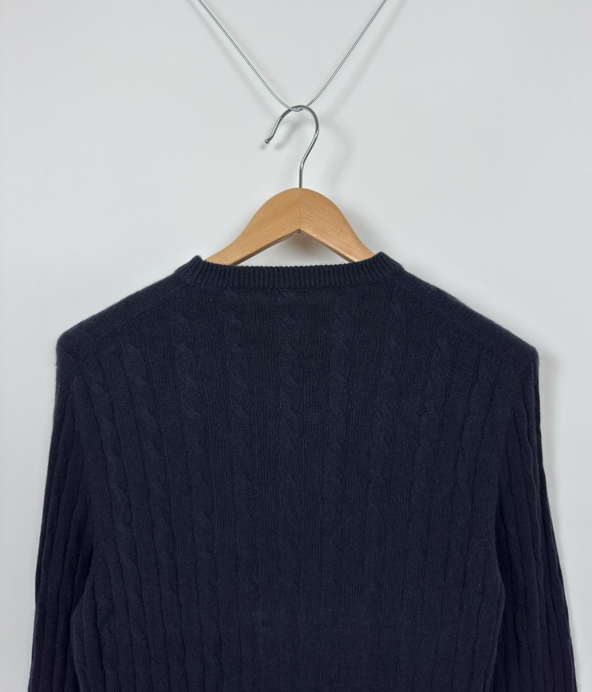 Loro Piana Loro Piana Baby Cashmere Navy Cable Knit Sweater Size US M / EU 48-50 / 2 - 4 Thumbnail