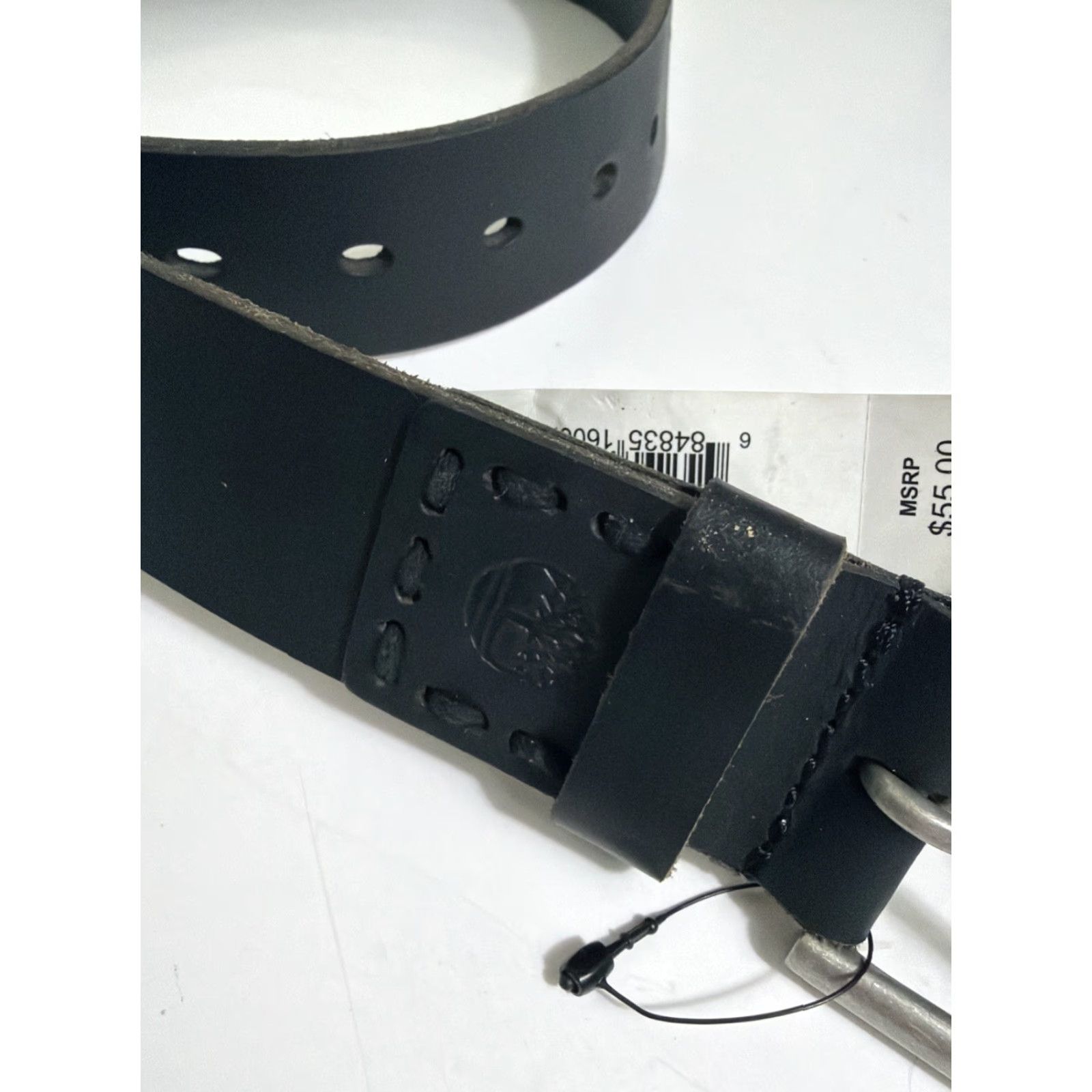 Timberland Timberland Belt Mens Size 32 Black Leather Belt Size 32 - 3 Thumbnail