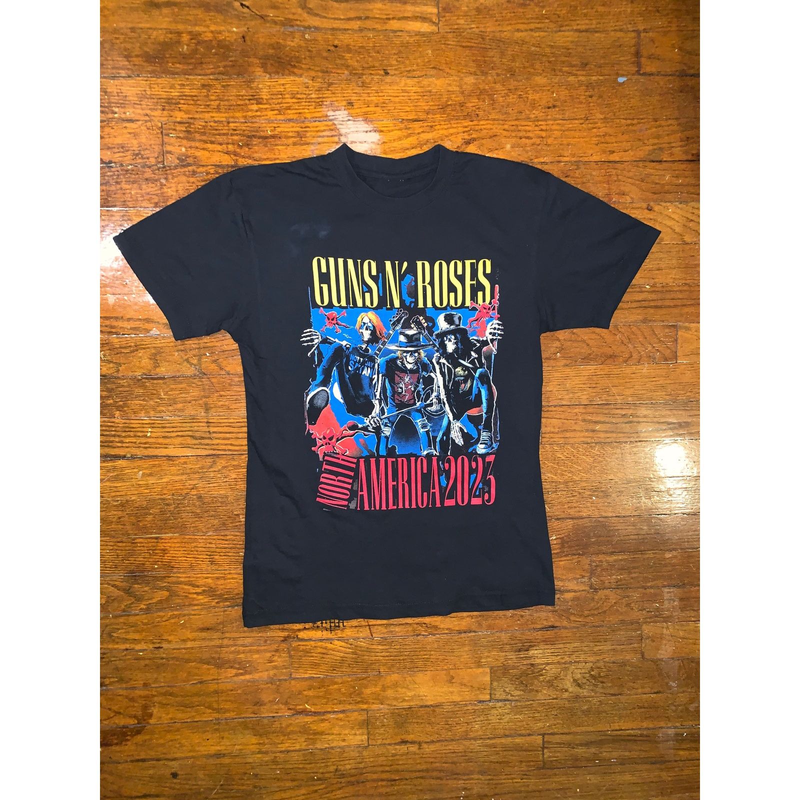 Band Tees Guns N Roses Tour T Shirt Small Black North America 2023 Size US S / EU 44-46 / 1 - 3 Thumbnail