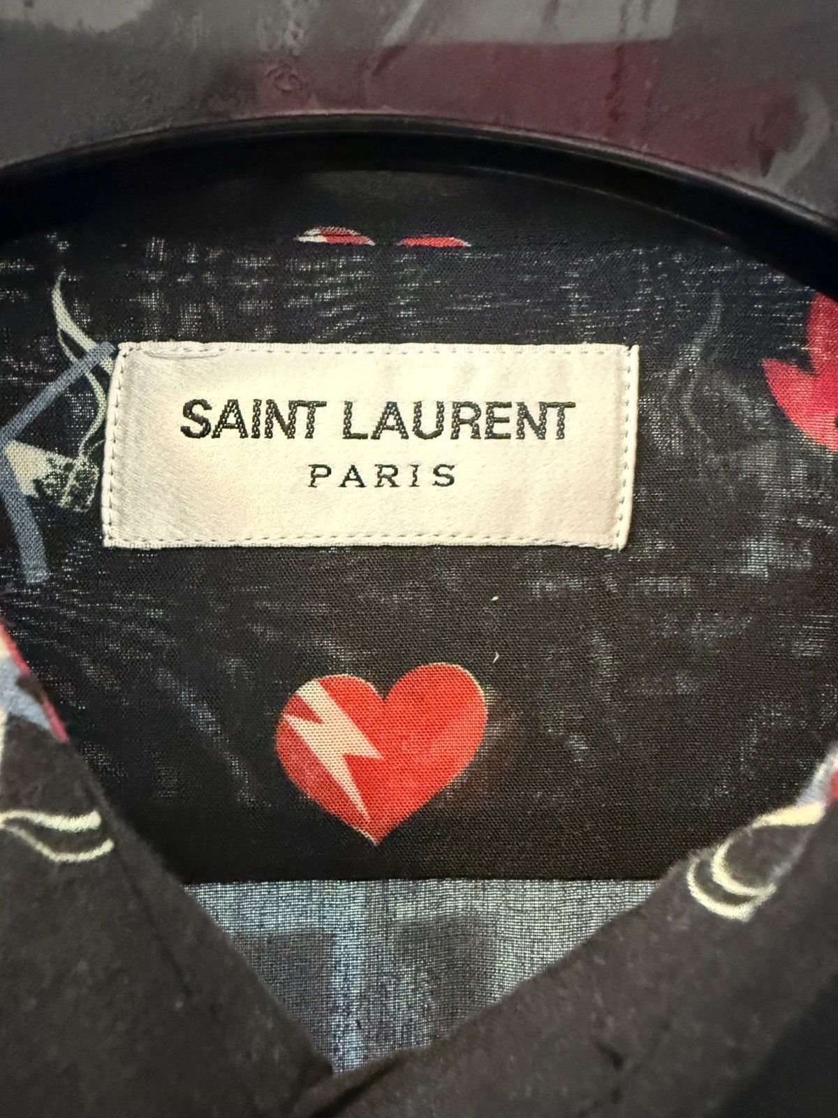 Saint Laurent Paris Saint Laurent No Smoking Viscose Shirt Size US XL / EU 56 / 4 - 10 Thumbnail