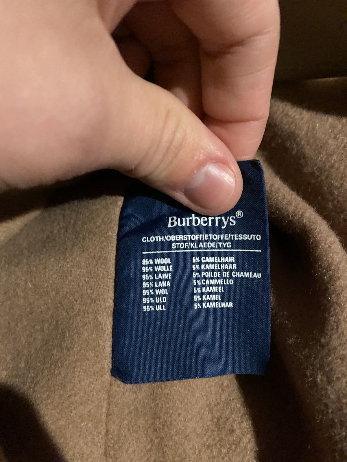 Burberry Vintage 90s Burberry Camel Wool Lined Kensington Chelsea Co Size M / US 6-8 / IT 42-44 - 12 Thumbnail