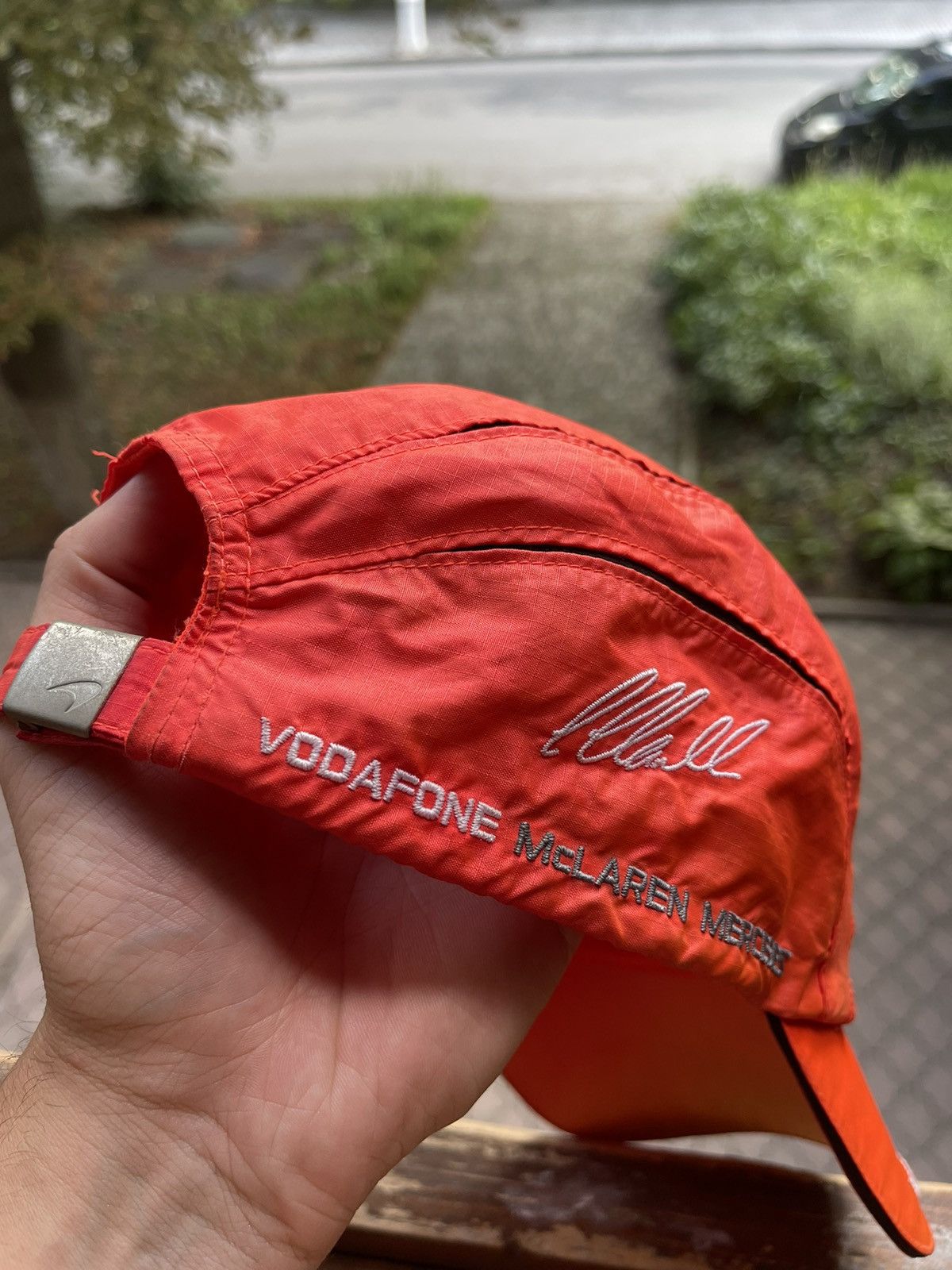 Vintage Sunfade racing Vodafone orange cap Size ONE SIZE - 2 Thumbnail