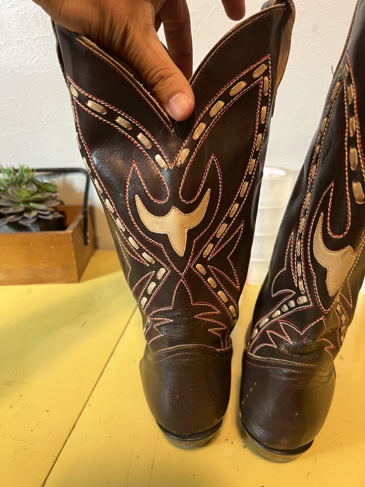 Vintage Vintage Destroyer Cowboy Boots Sz 11.5 Size US 11.5 / EU 44-45 - 5 Thumbnail