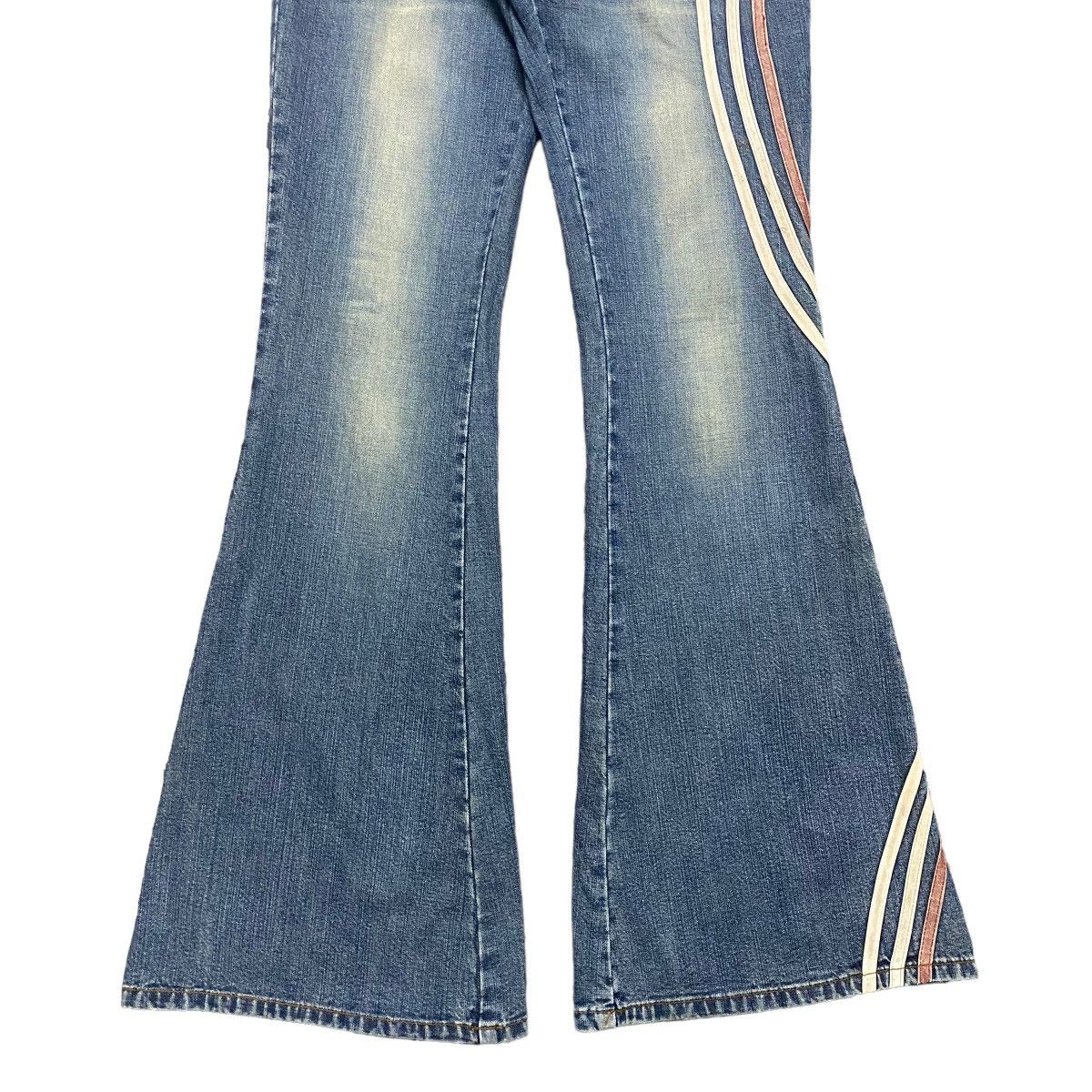 Japanese Brand Super Flare🔥 ALGONQUINS Hypnotic Denim Flare Jeans Size 28" / US 6 / IT 42 - 7 Thumbnail