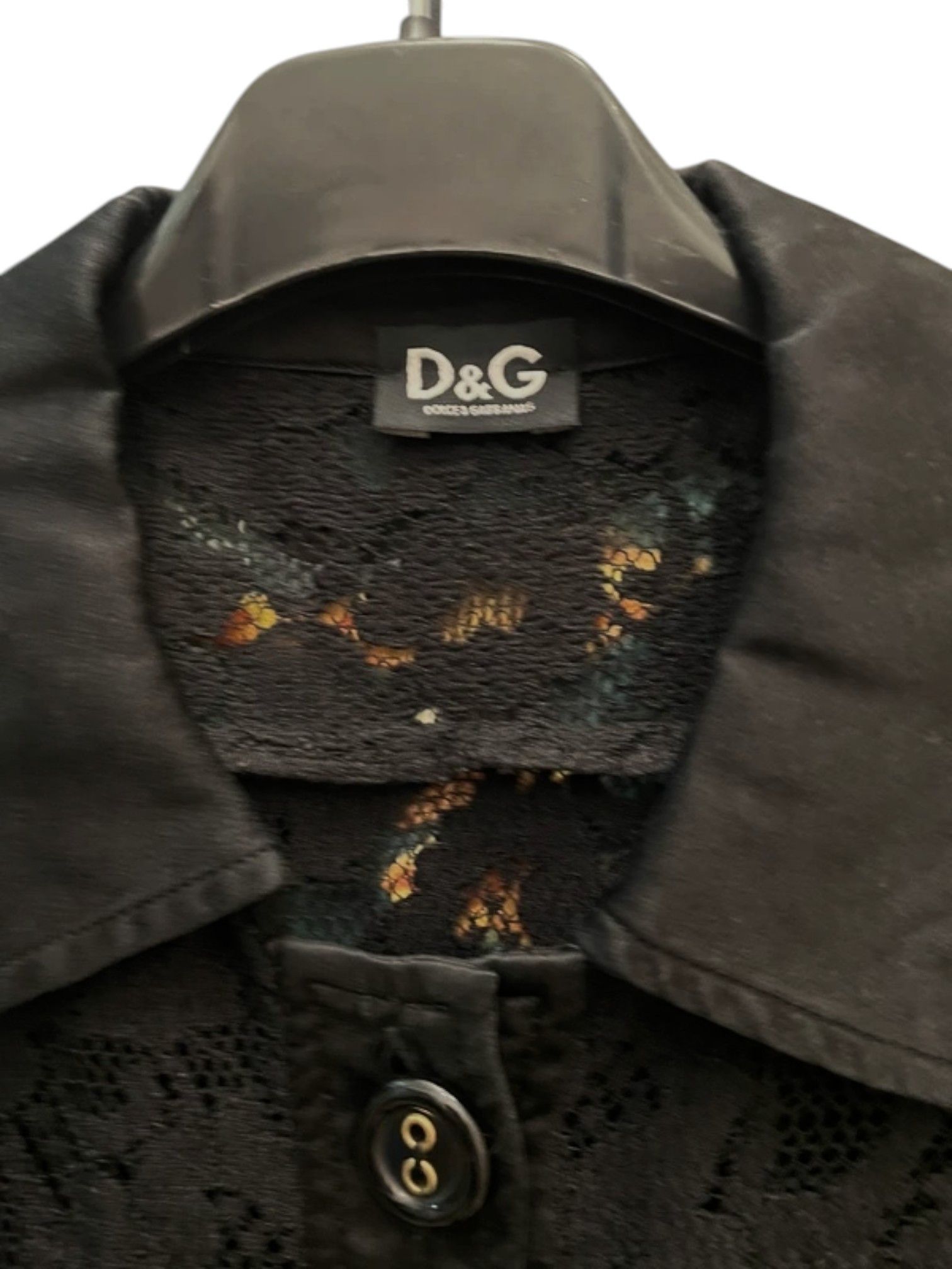 Dolce & Gabbana D&G Black Lace Trench Coat Size M / US 6-8 / IT 42-44 - 4 Thumbnail