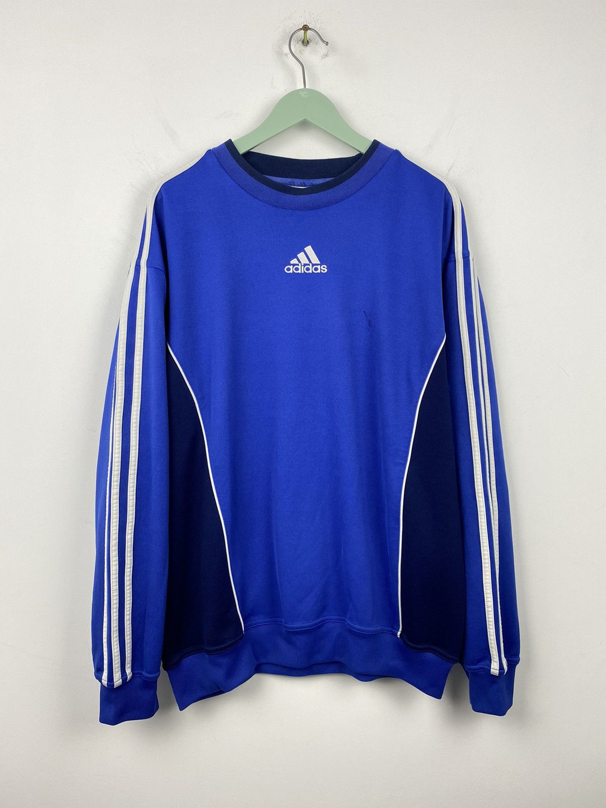 Adidas Vintage 00s Adidas Training Soccer Sweatshirt PSG Milan Size US M / EU 48-50 / 2 - 1 Thumbnail