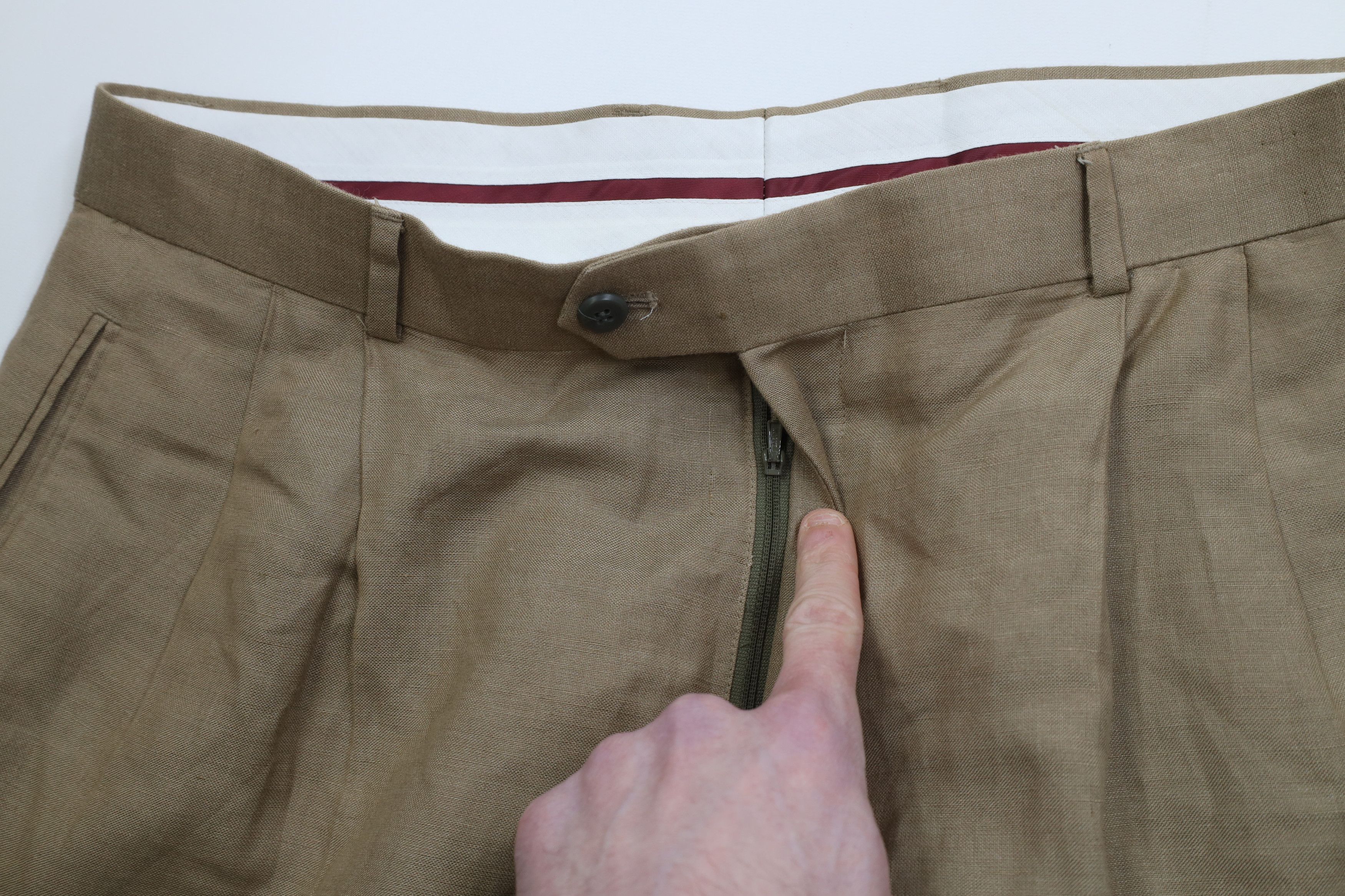 Vintage Vintage 90s Streetwear Linen Blend Wide Leg Chino Pants Size US 38 / EU 54 - 8 Thumbnail